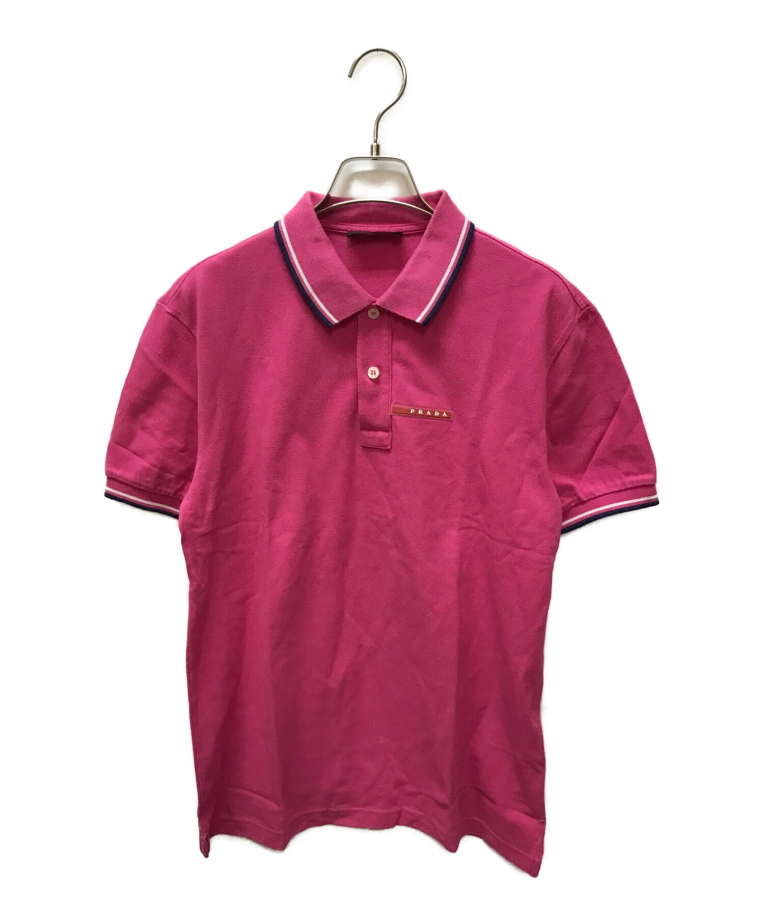 PRADA プラダ ポロシャツ ワンポイントロゴ M - トップス