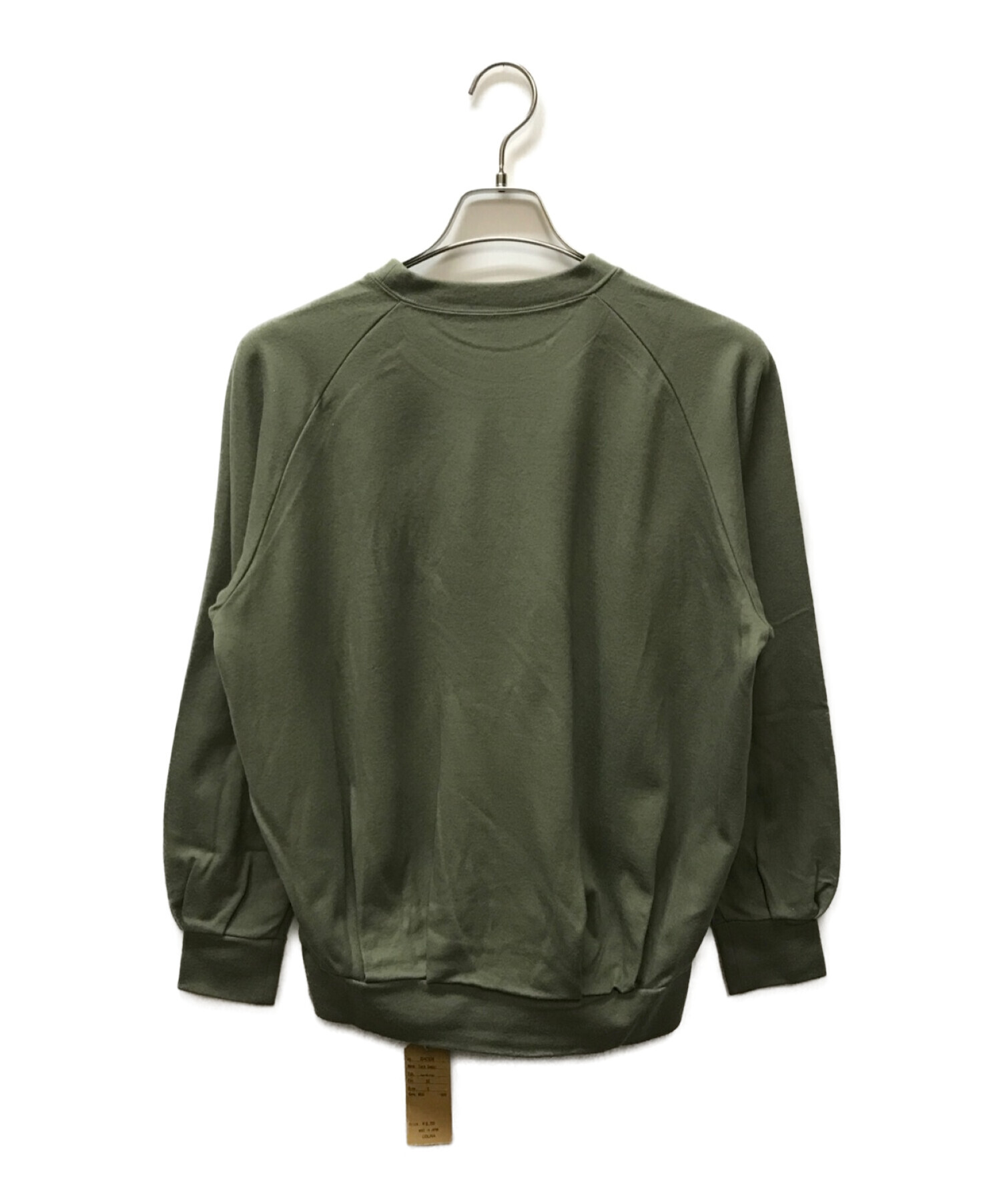 COLINA (コリーナ) Super 140s Washable Wool Tuck Sweat オリーブ サイズ:S 未使用品