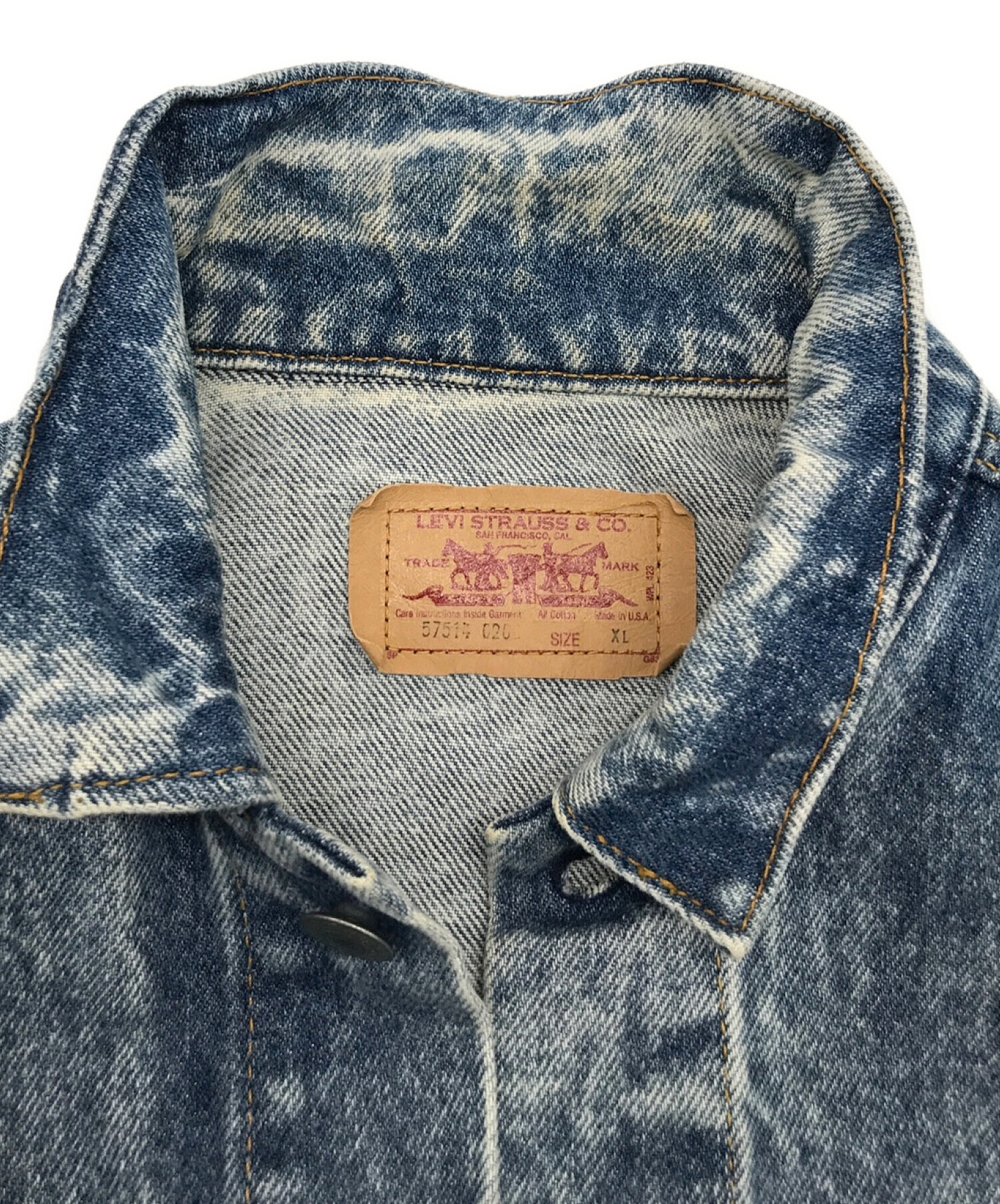 LEVI'S (リーバイス) 80’Ｓデニムジャケット インディゴ サイズ:XL