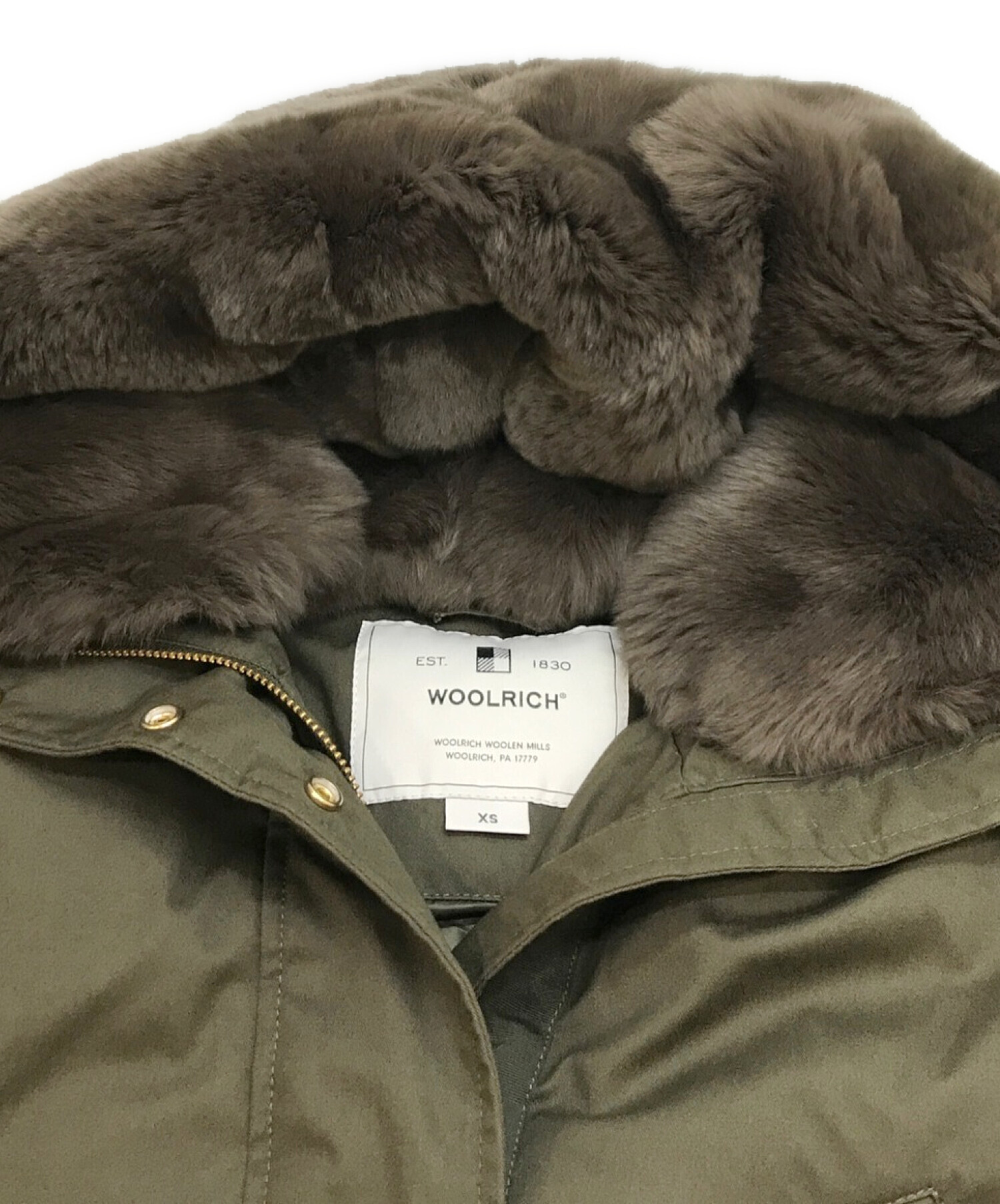 WOOLRICH (ウールリッチ) COCOON PARKA ダウンコート カーキ サイズ:XS