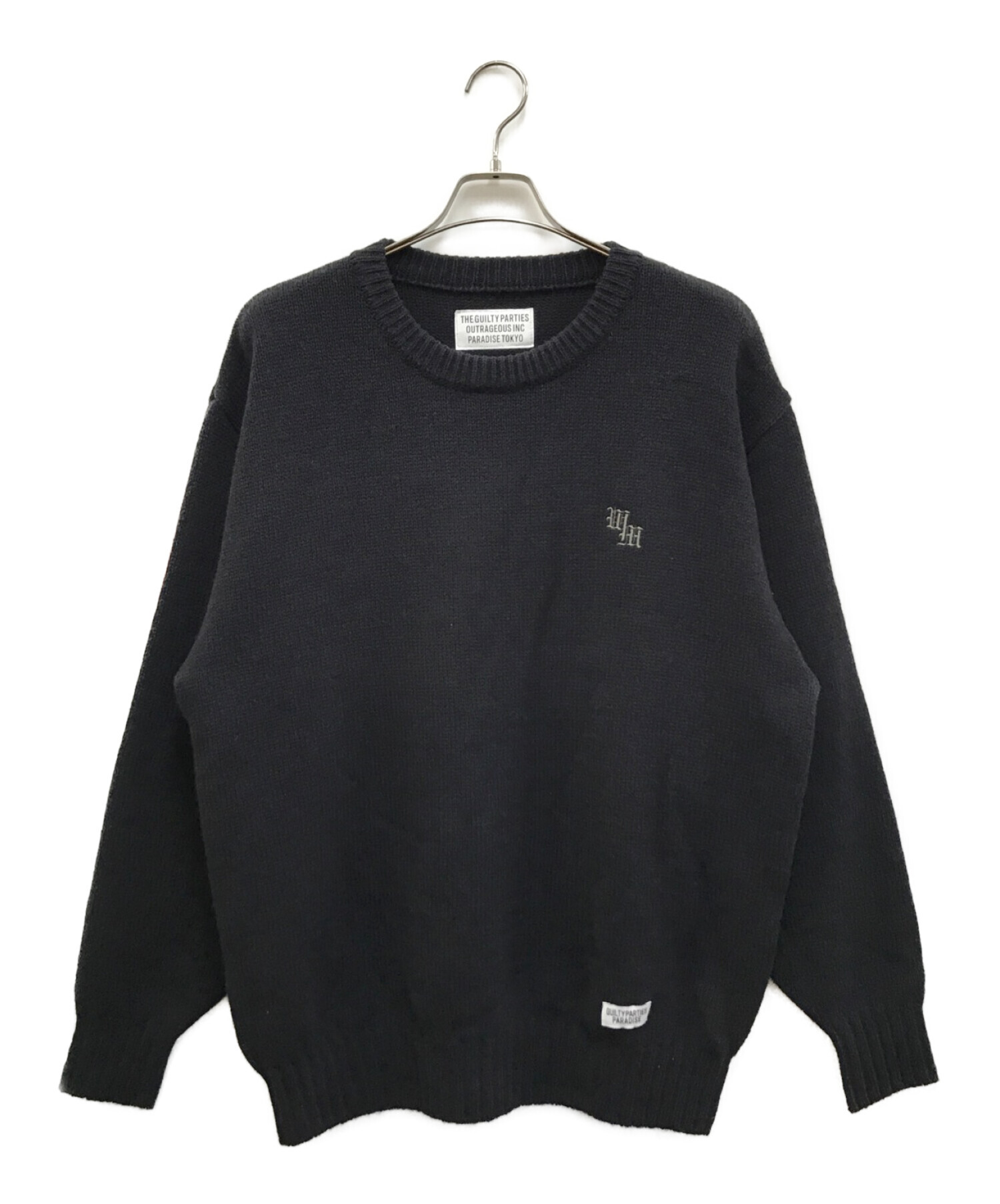 WACKO MARIA (ワコマリア) CLASSIC CREW NECK SWEATER(TYPE-2) グレー サイズ:L 未使用品