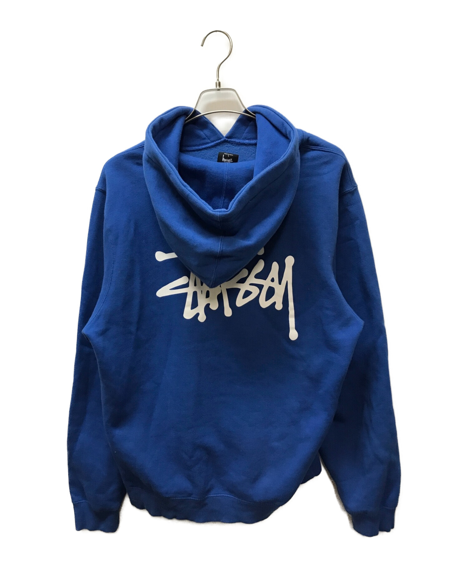 stussy (ステューシー) ロゴパーカー ブルー サイズ:L