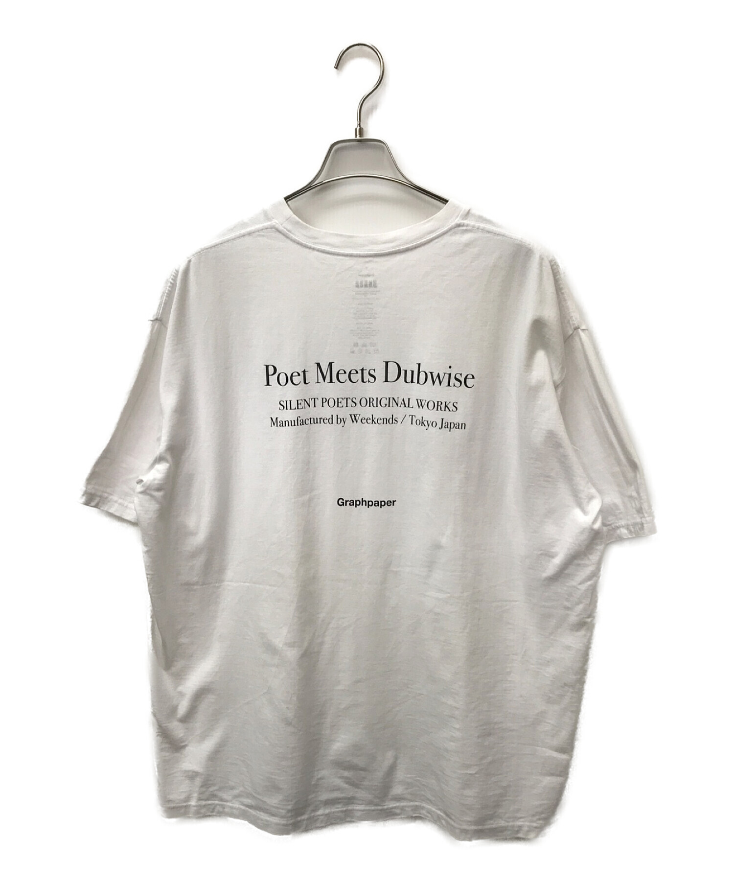 Graphpaper (グラフペーパー) POET MEETS DUBWISE for GP Oversized Tee ホワイト サイズ:F