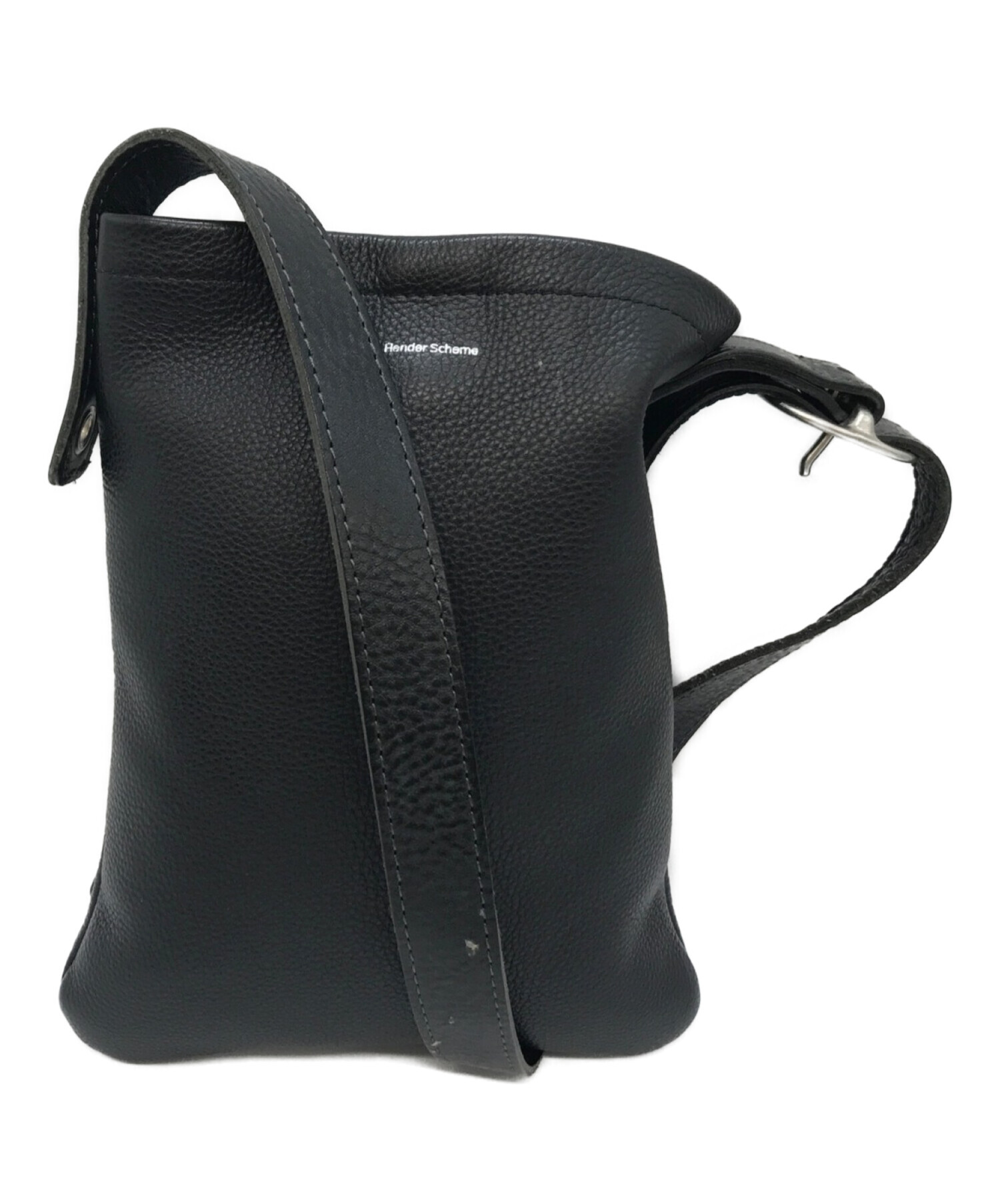 HENDER SCHEME (エンダースキーマ) one side belt bag small ショルダーバッグ ブラック
