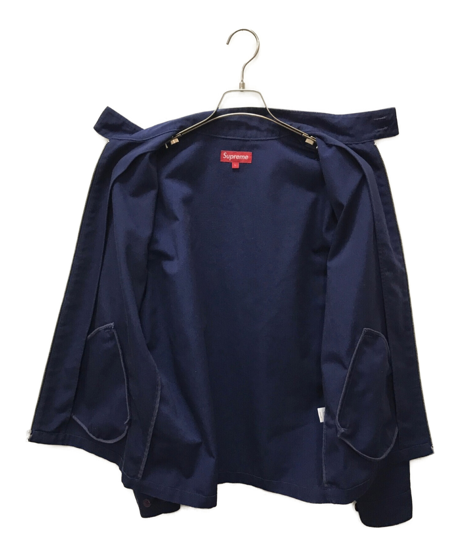 Supreme (シュプリーム) skate harrington jacket ネイビー サイズ:L