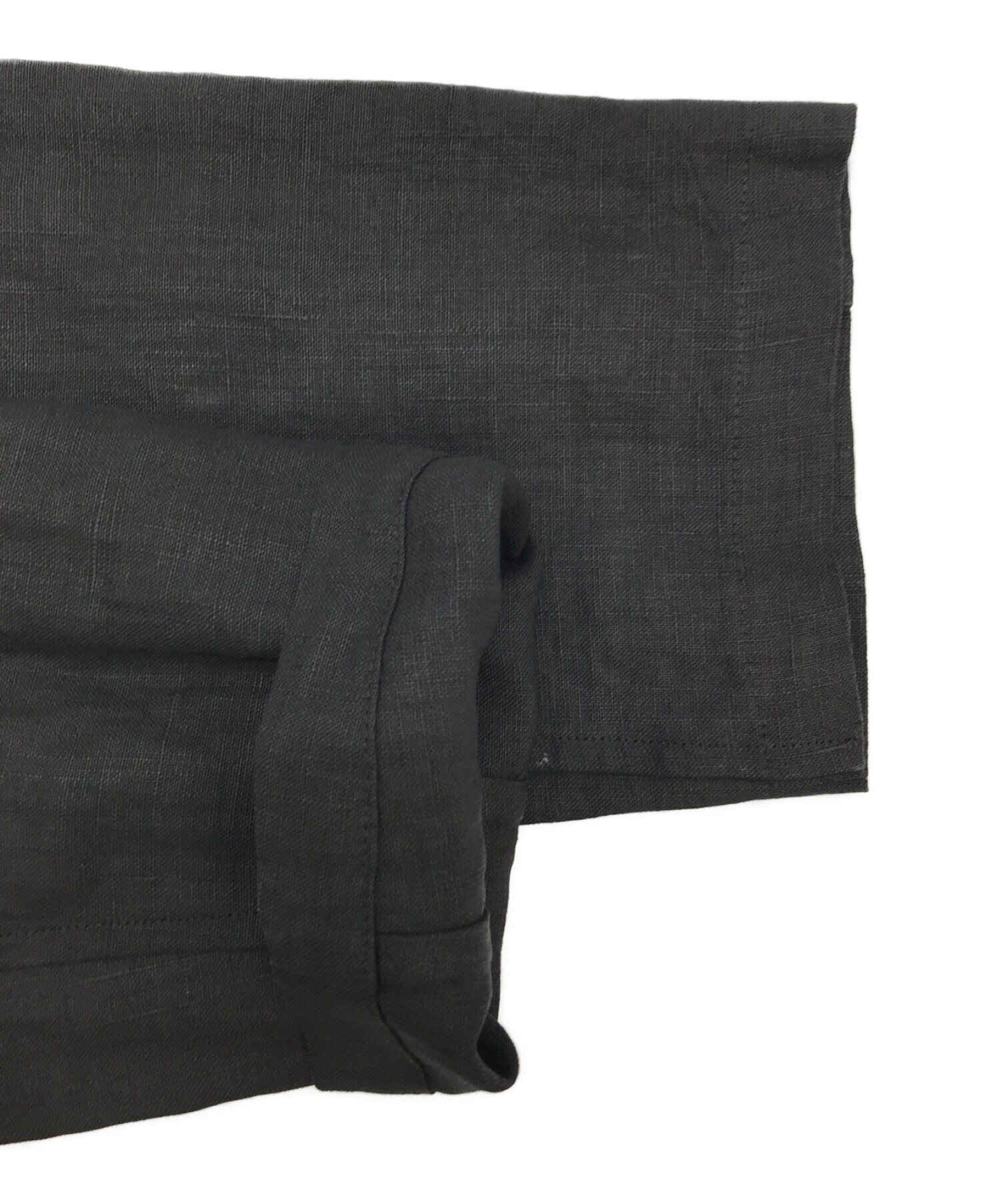 JURGEN LEHL (ヨーガンレール) チャイナリネンシャツ ブラック サイズ:表記なし