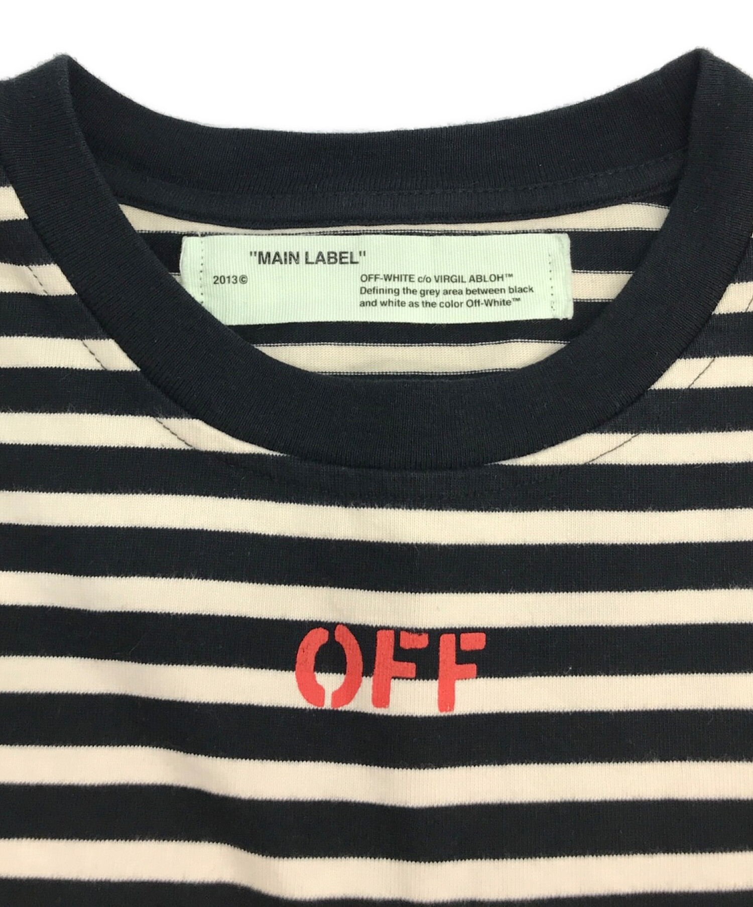 中古・古着通販】OFFWHITE (オフホワイト) MIRROR STRIPES L/S