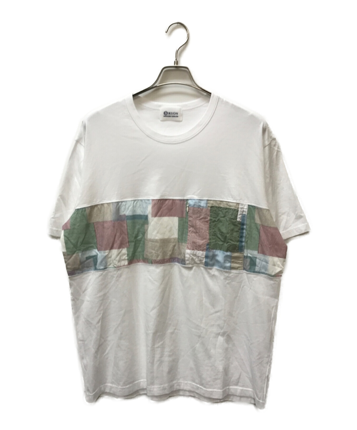 KUON (クオン) パッチワークTシャツ ホワイト サイズ:XL