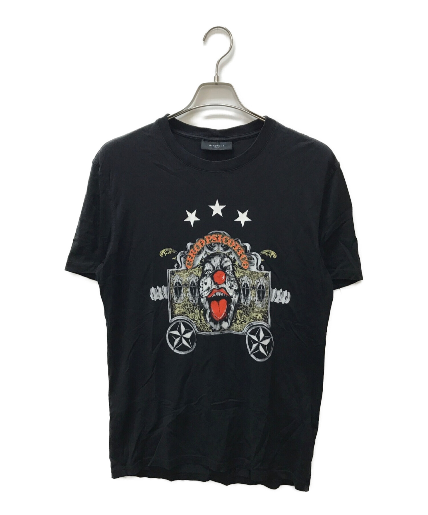GIVENCHY (ジバンシィ) ピエロプリントTシャツ ブラック サイズ:L