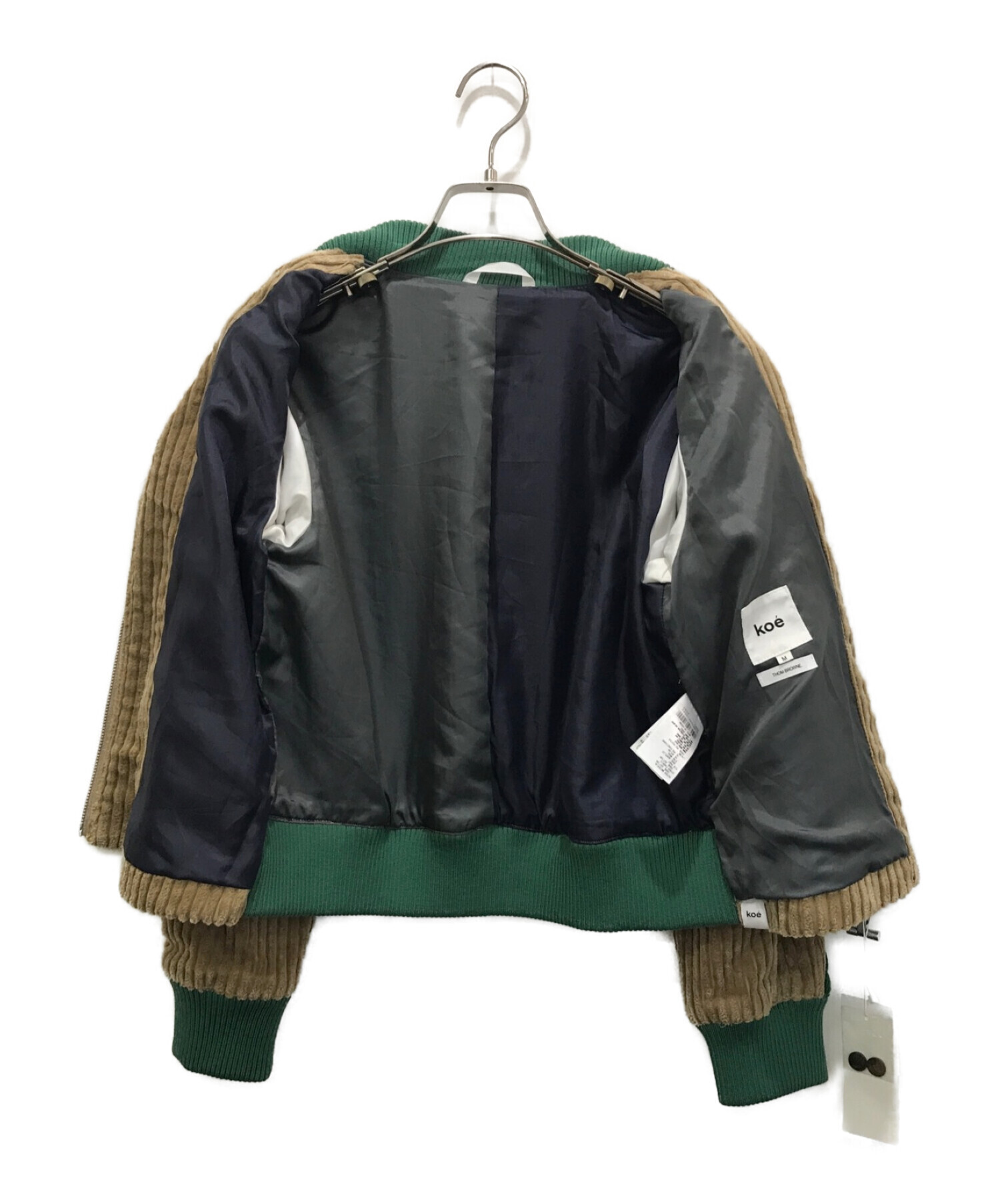 KOE (コエ) Thom Browne (トムブラウン) BOMBER JACKET ベージュ サイズ:M 未使用品