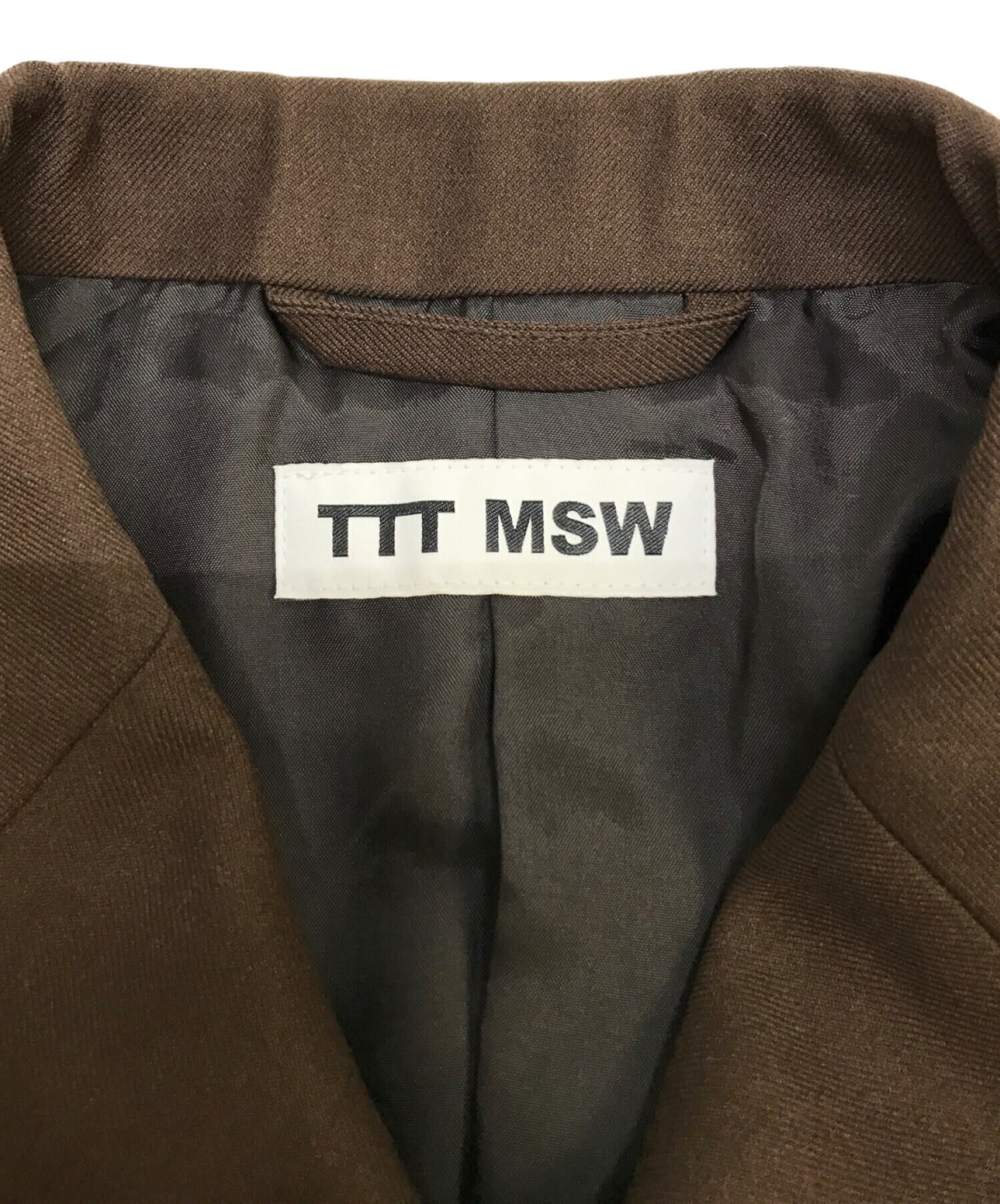TTT MSW (ティーモダンストリートウェア) セットアップ ブラウン サイズ:M