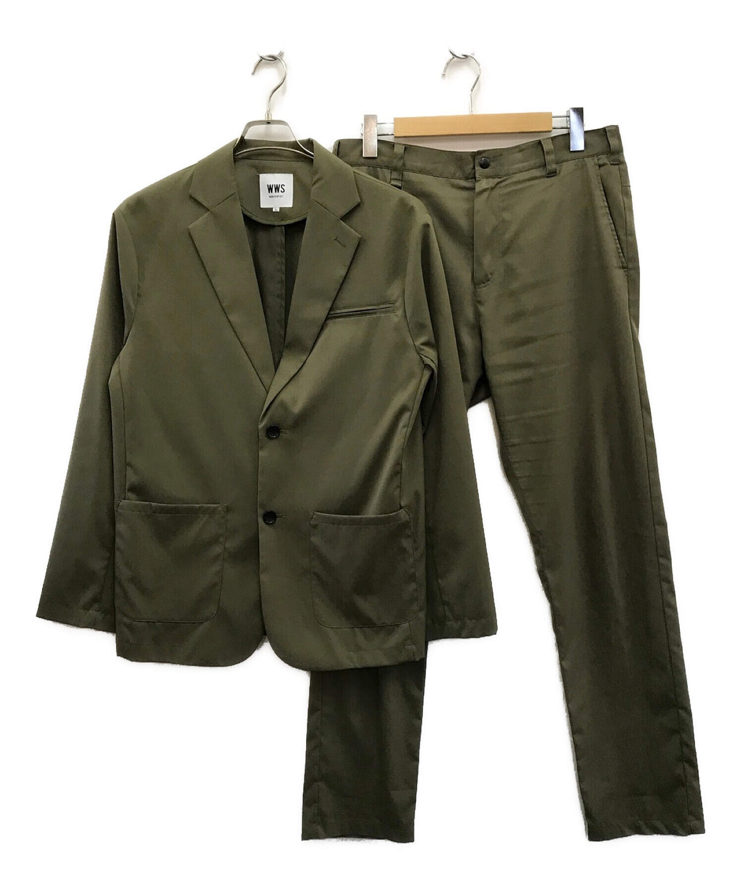 WORK WEAR SUIT (ワークウェアースーツ) セットアップスーツ オリーブ サイズ:L