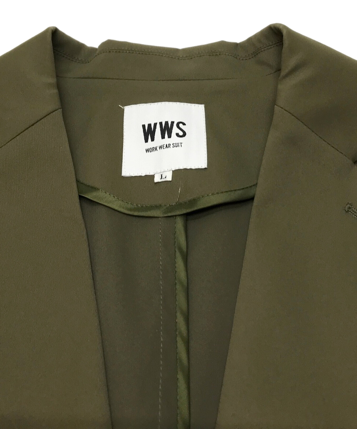 WORK WEAR SUIT (ワークウェアースーツ) セットアップスーツ オリーブ サイズ:L