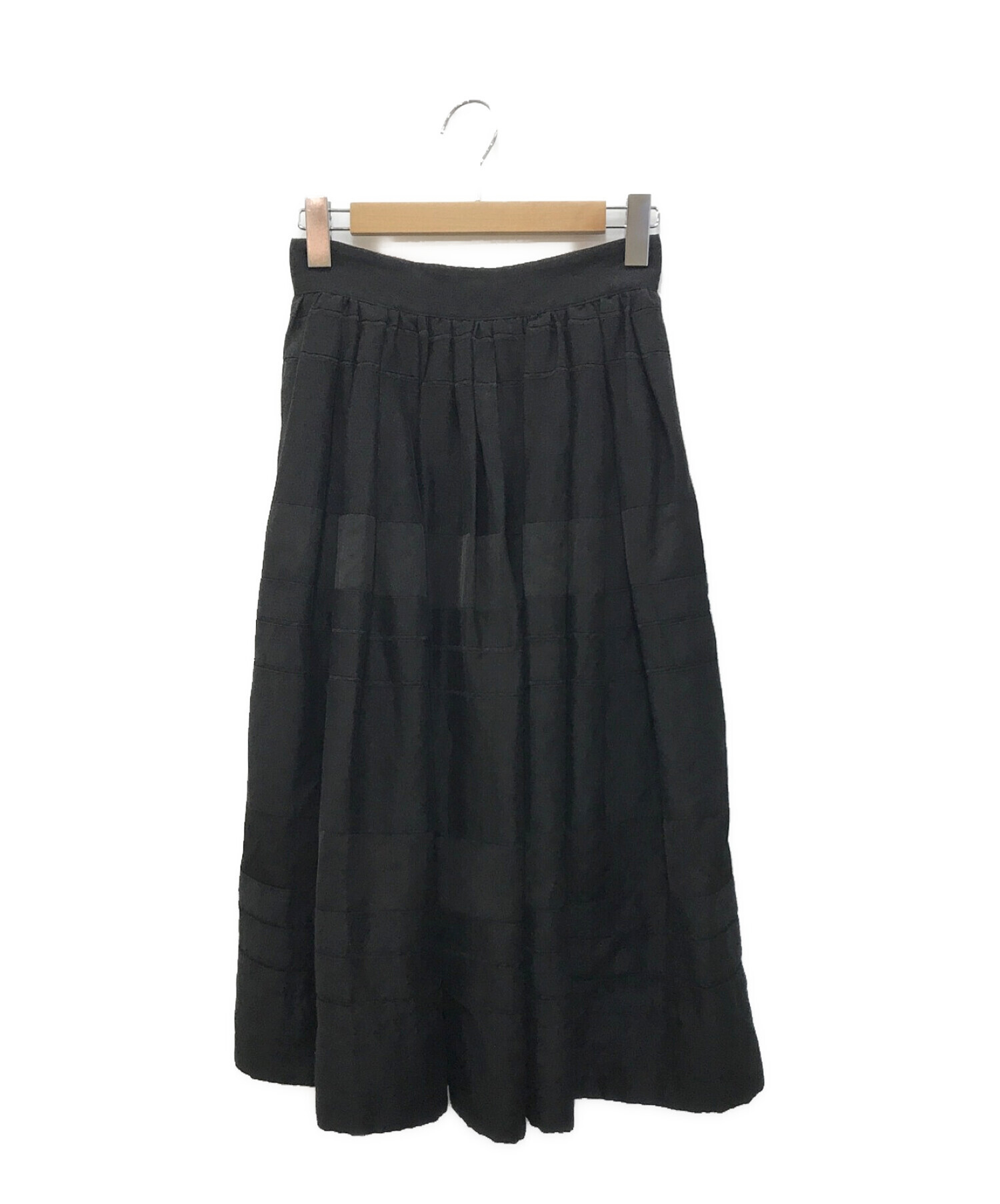 MADISON BLUE (マディソンブルー) TUCK&GATHER SKIRT ブラック サイズ:2