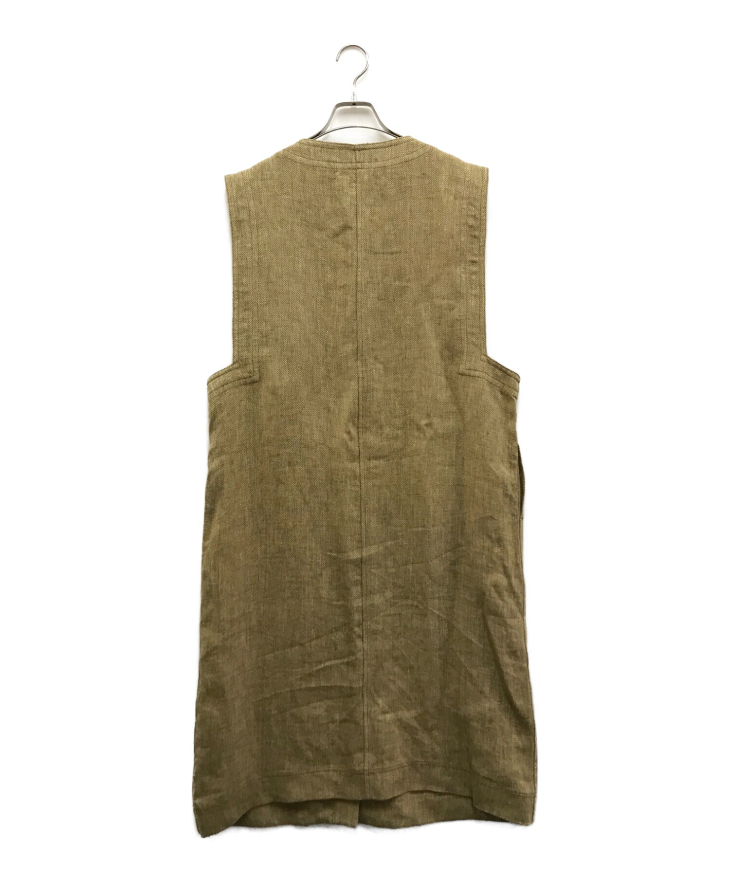 TODAYFUL (トゥデイフル) Asymmetry Linen Vest ベージュ サイズ:38