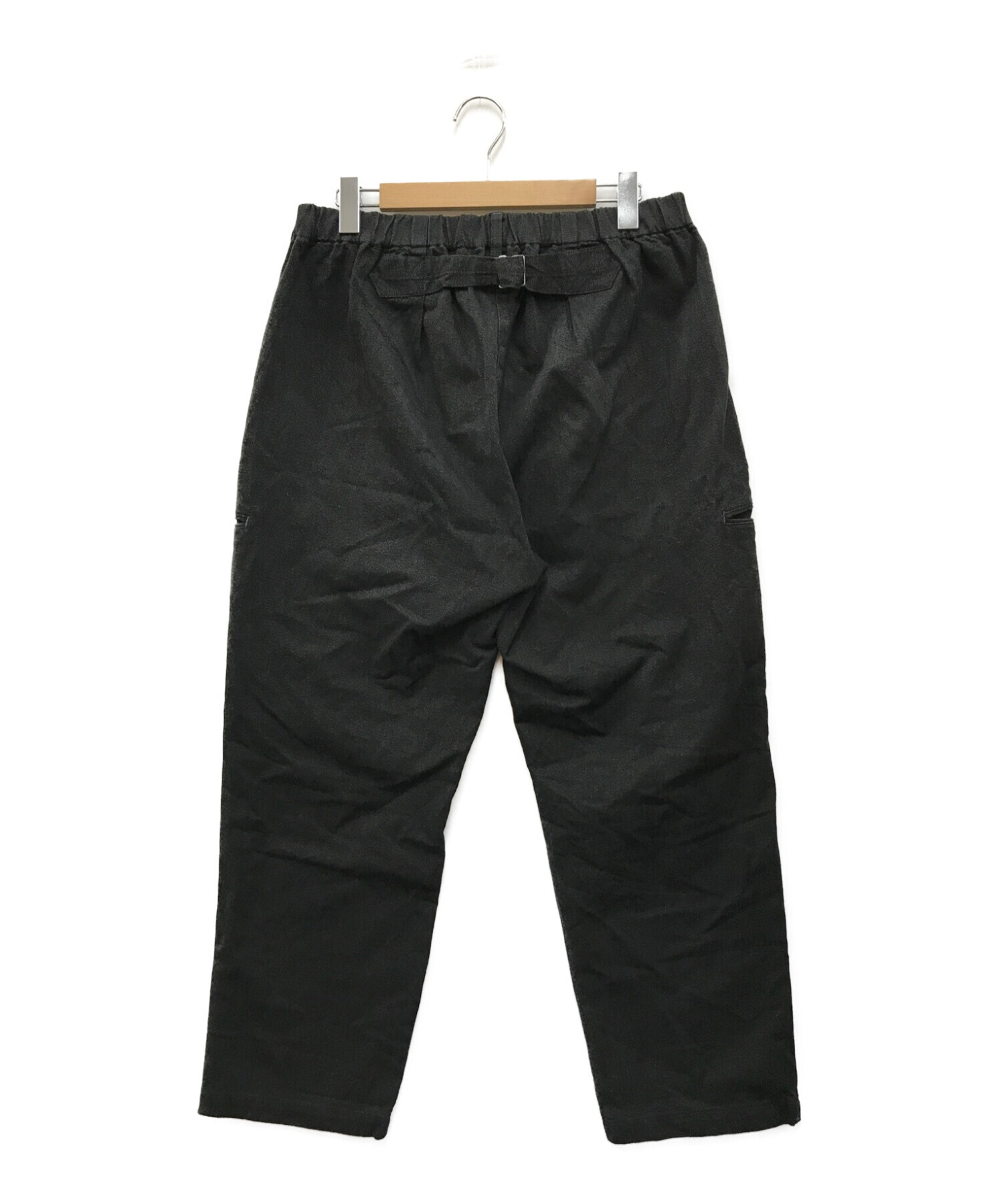 中古・古着通販】POST O'ALLS (ポストオーバーオールズ) E-Z Lax 3 cotton covert pants ブラック  サイズ:XL｜ブランド・古着通販 トレファク公式【TREFAC FASHION】スマホサイト