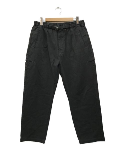 中古・古着通販】POST O'ALLS (ポストオーバーオールズ) E-Z Lax 3 cotton covert pants ブラック  サイズ:XL｜ブランド・古着通販 トレファク公式【TREFAC FASHION】スマホサイト