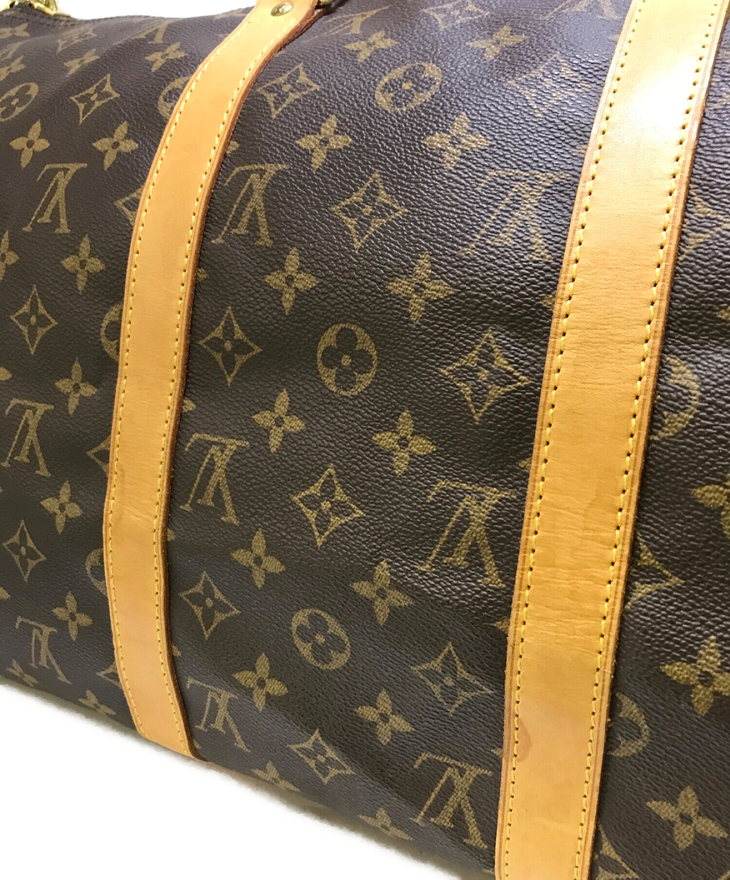 LOUIS VUITTON◇キーポル50_モノグラム_BRW/PVC/BRW/総柄【バッグ