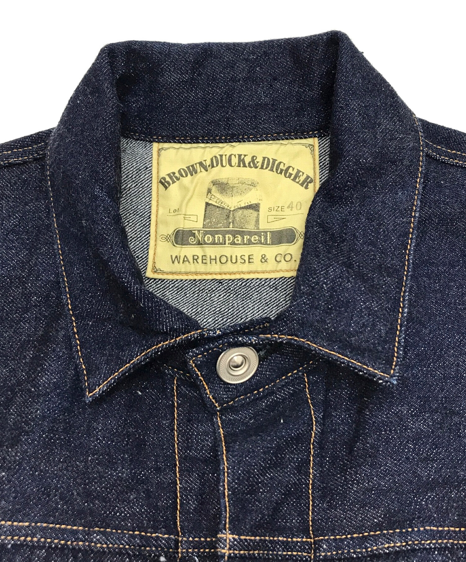 WAREHOUSE (ウエアハウス) NONPAREIL BROWSE デニムジャケット インディゴ サイズ:40