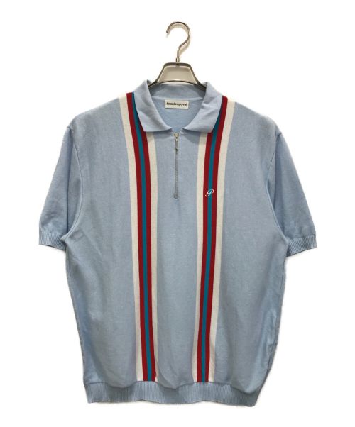 【中古・古着通販】Cabaret Poval (キャバレーポバール) Sheraton Polo Shirt ブルー サイズ:XL｜ブランド・古着通販  トレファク公式【TREFAC FASHION】スマホサイト