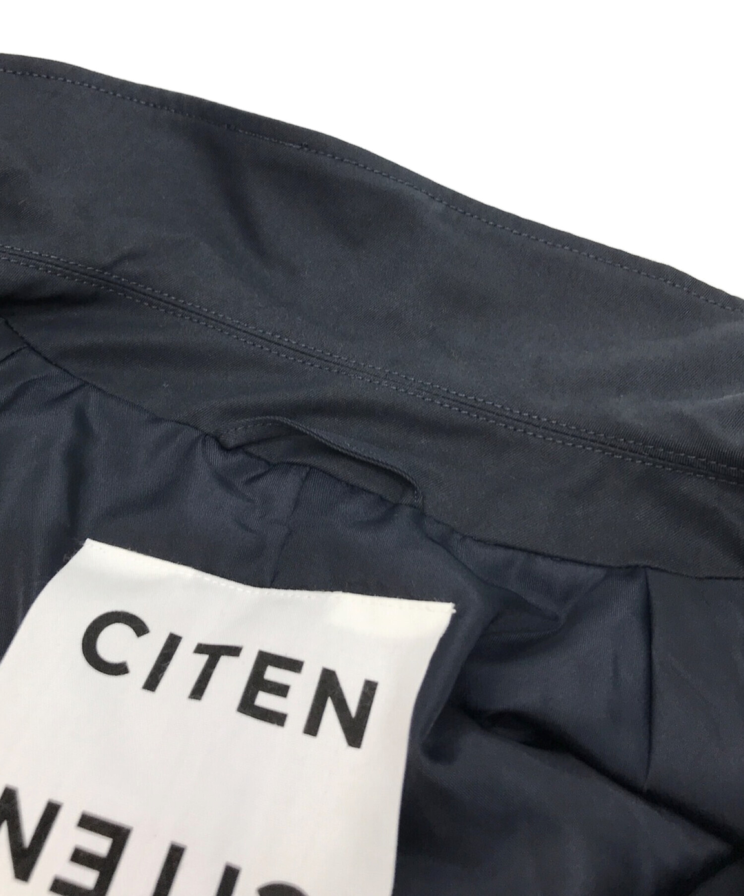 中古・古着通販】CITEN (シテン) バルカラーハーフコート ネイビー