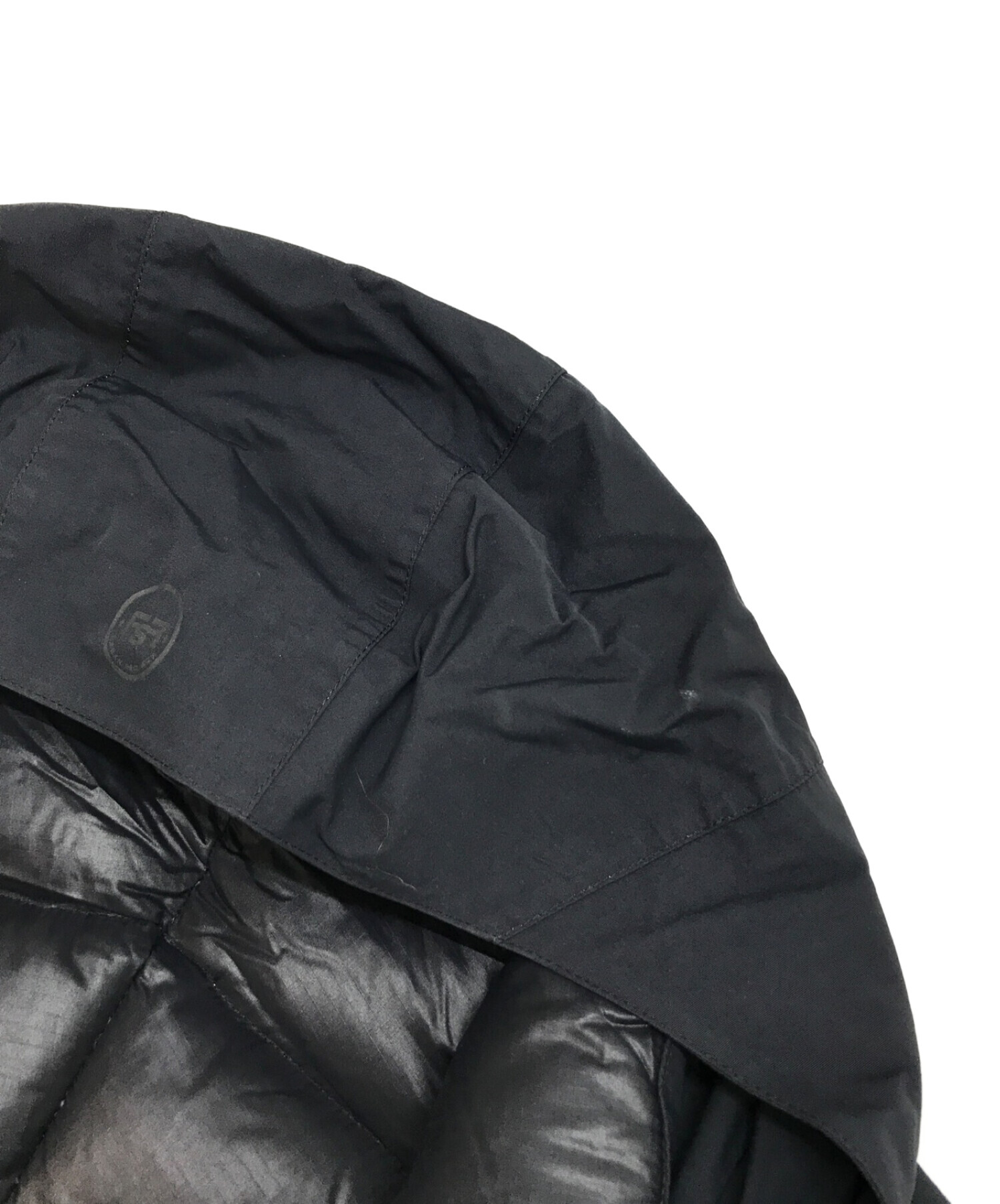 SOPHNET. (ソフネット) FRAGMENT DESIGN (フラグメント デザイン) HOODED DOWN BLOUSON ブラック  サイズ:S