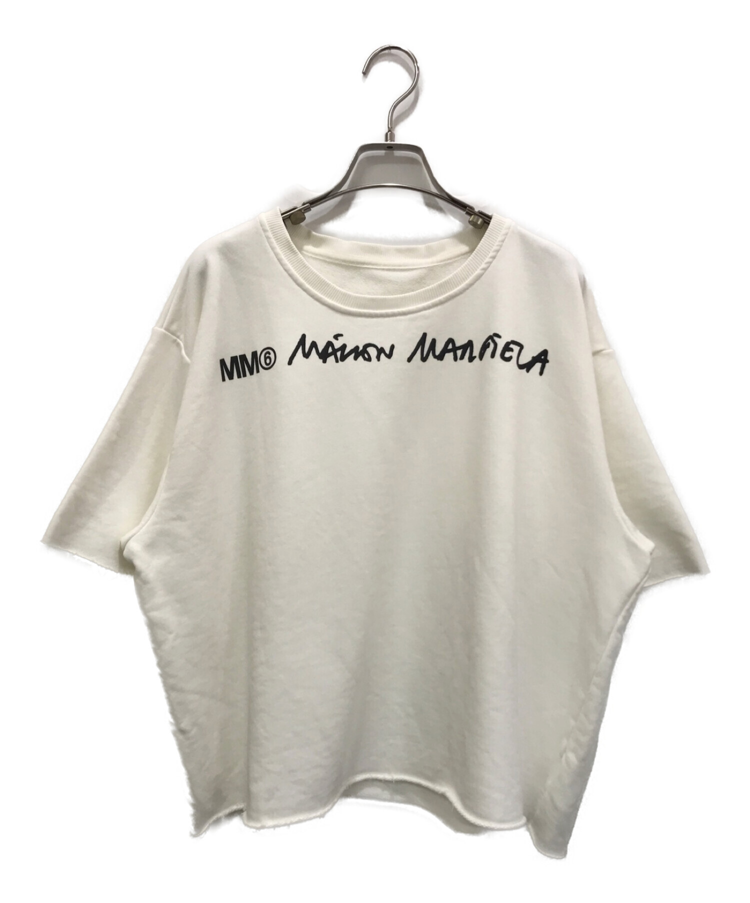 MM6 Maison Margiela (エムエムシックス メゾンマルジェラ) クルーネック Tシャツ ホワイト サイズ:L