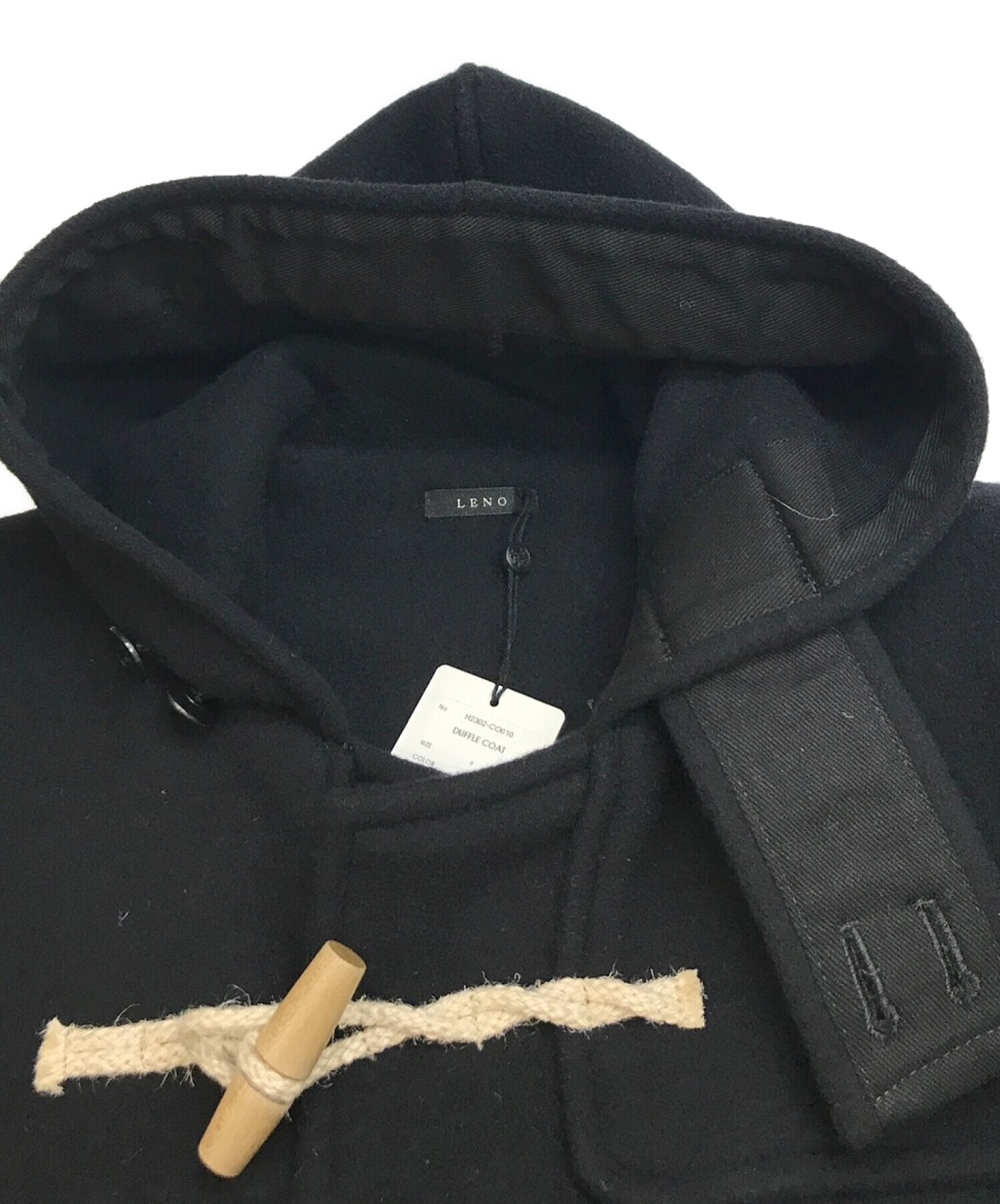 中古・古着通販】leno (リノ) DUFFLE COAT ブラック 未使用品｜ブランド・古着通販 トレファク公式【TREFAC  FASHION】スマホサイト