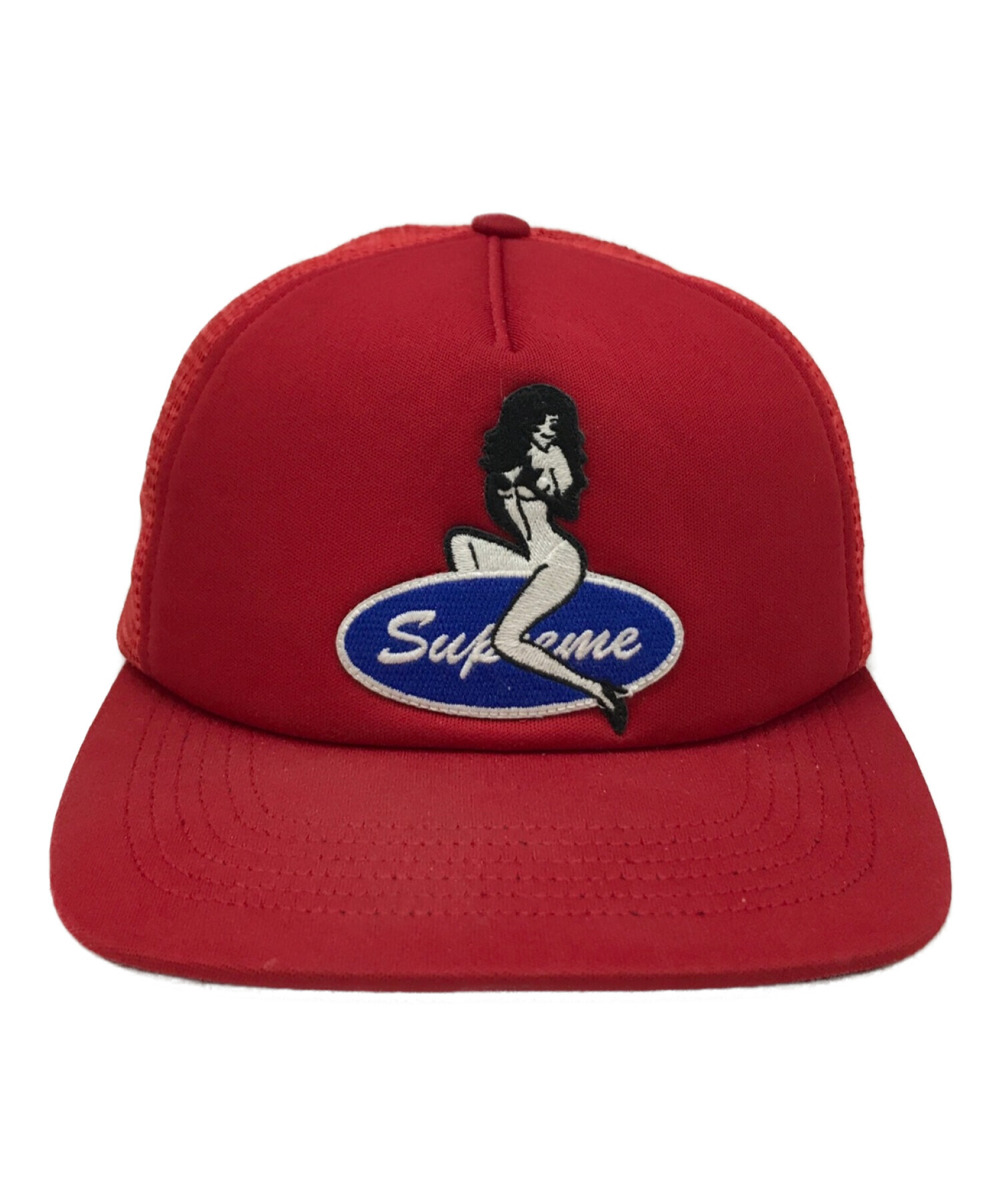 SUPREME (シュプリーム) 23AW Pin Up Mesh Back 5-Panel キャップ レッド