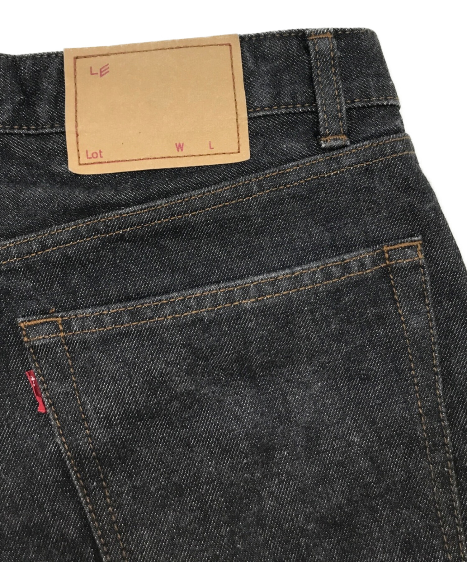 中古・古着通販】LE (エルイー) BLACK DENIM KK デニムパンツ