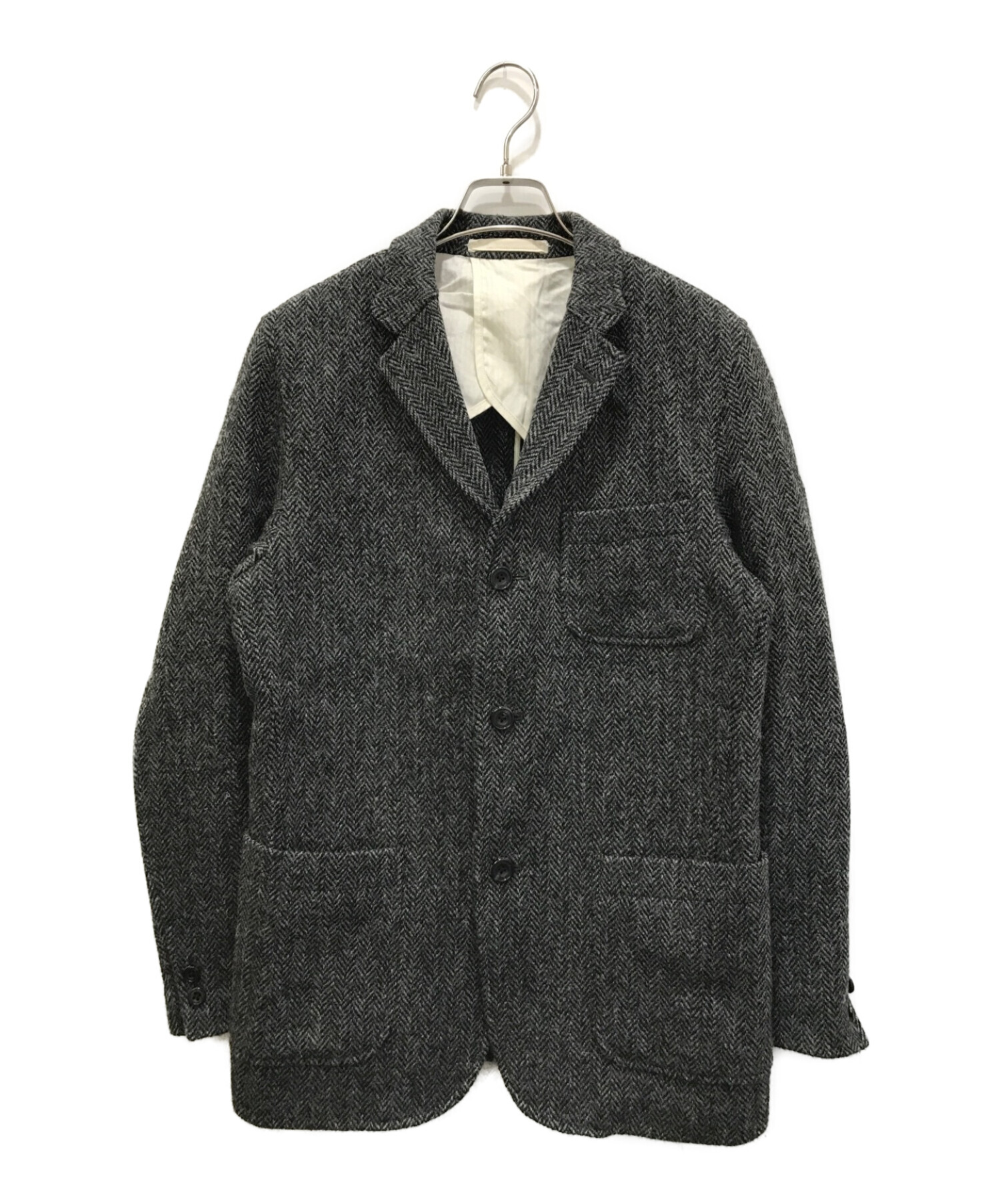 BEAMS PLUS (ビームスプラス) Harris Tweed (ハリスツイード) ハリスツィード 3ボタンジャケット グレー サイズ:M