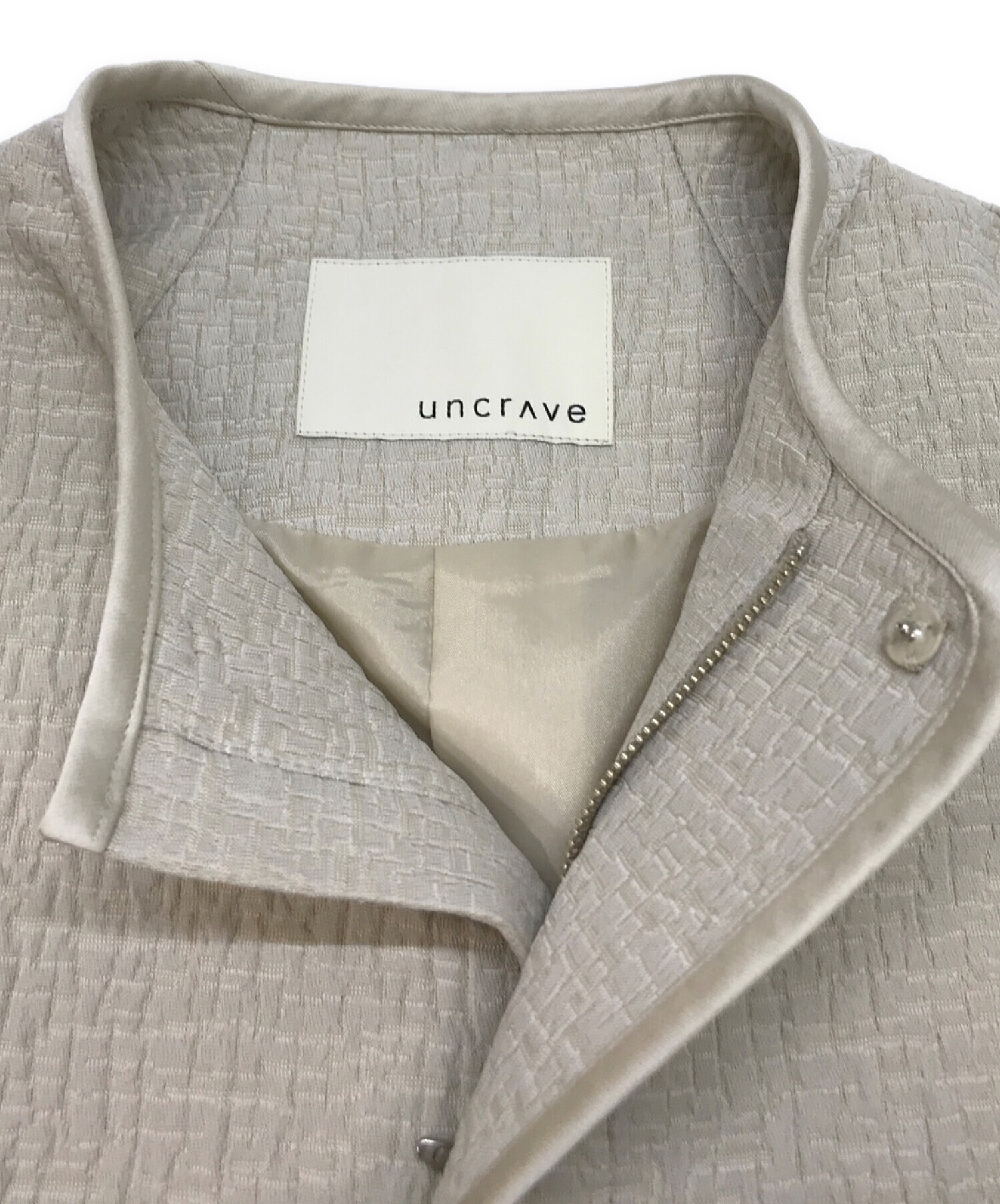 uncrave (アンクレイヴ) シャイニージャガード ジャケット グレー サイズ:1 未使用品