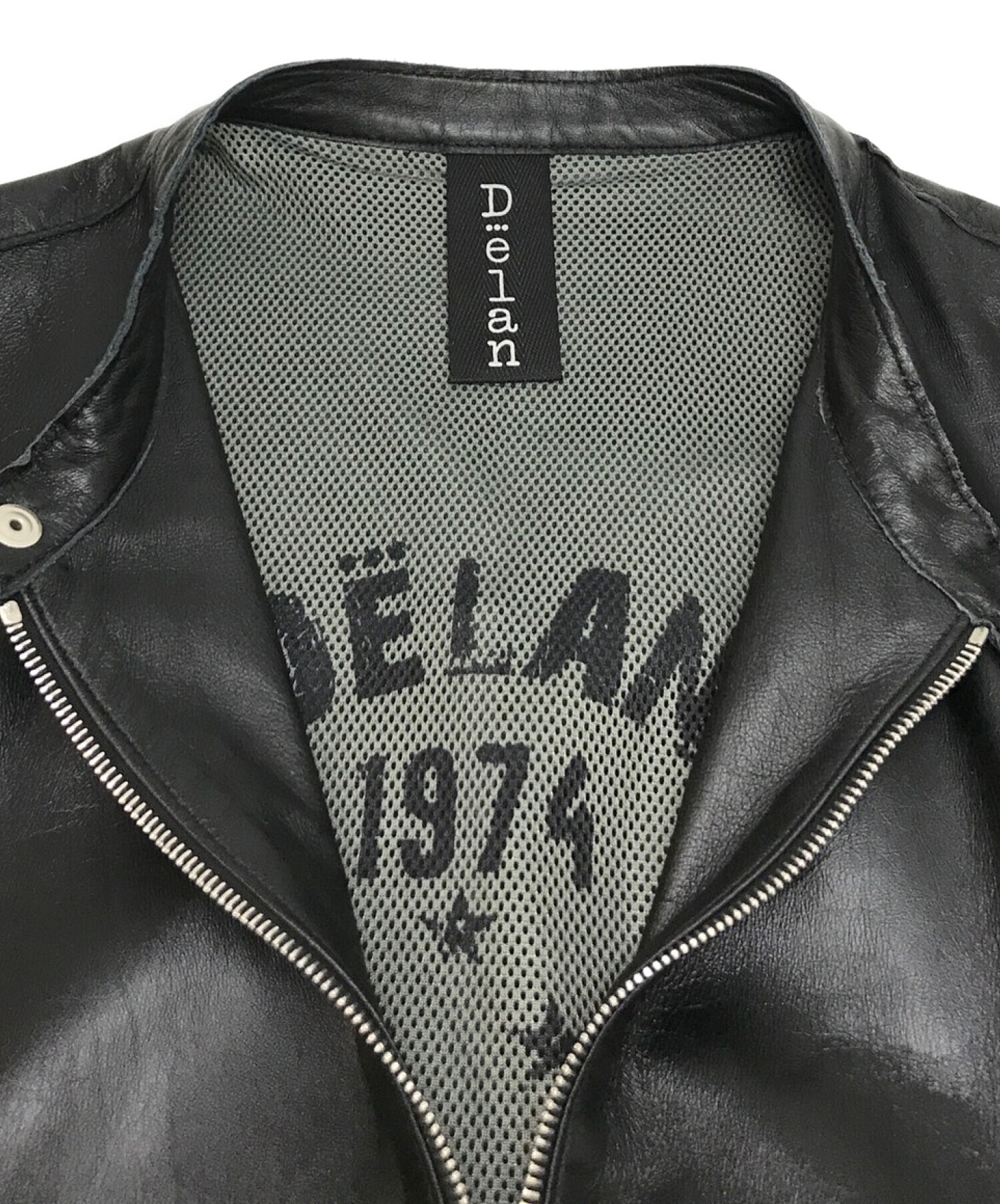 中古・古着通販】Delan (デラン) ラムレザーシングルライダース