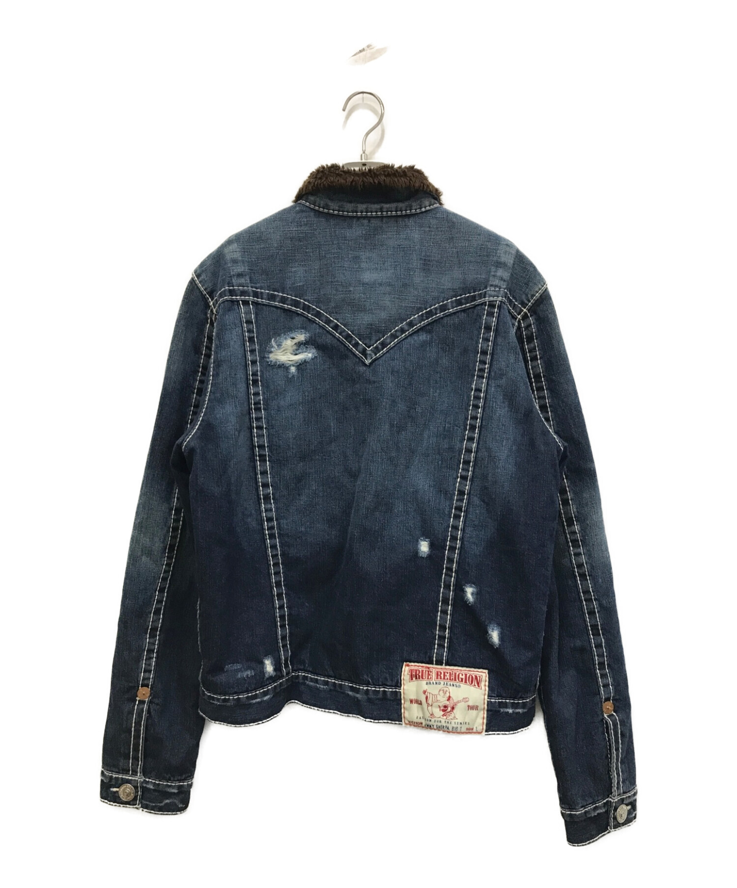 中古・古着通販】TRUE RELIGION (トゥルー レリジョン) JIMMY SHERPA BIG T 裏ボアデニムジャケット インディゴ  サイズ:L｜ブランド・古着通販 トレファク公式【TREFAC FASHION】スマホサイト