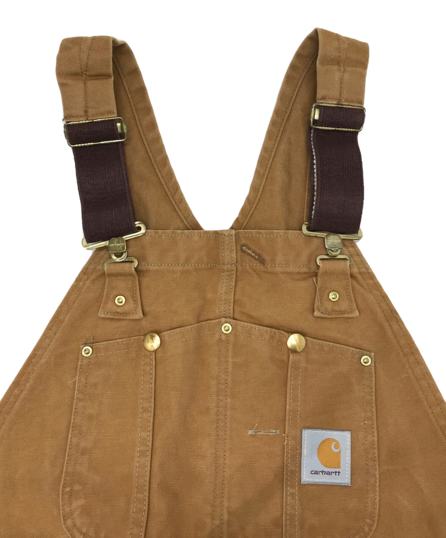 中古・古着通販】CarHartt (カーハート) キルティングライナー ダブルニー オーバーオール ブラウン サイズ:40｜ブランド・古着通販  トレファク公式【TREFAC FASHION】スマホサイト