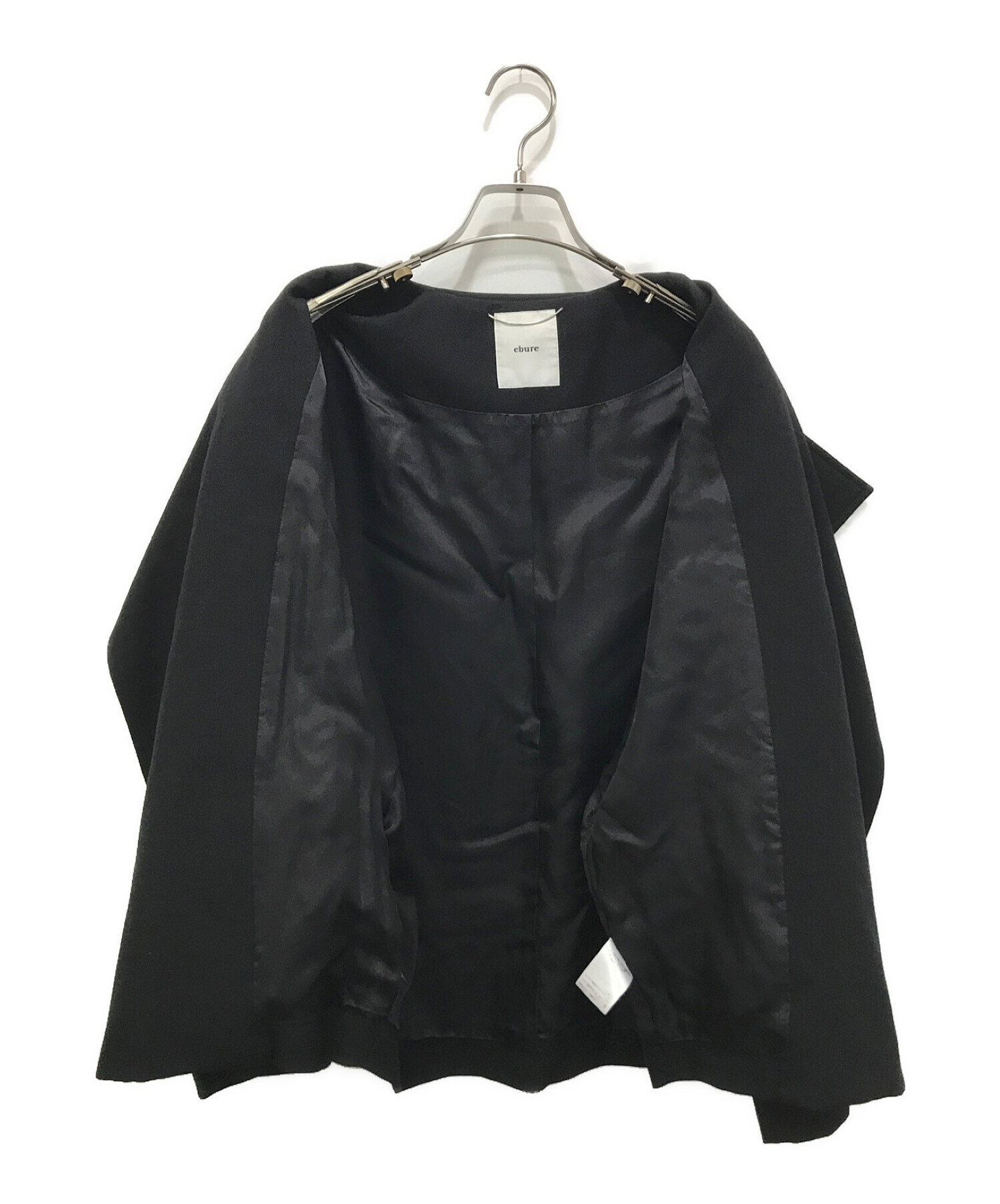ebure (エブール) ノーカラージャケット ブラック サイズ:36