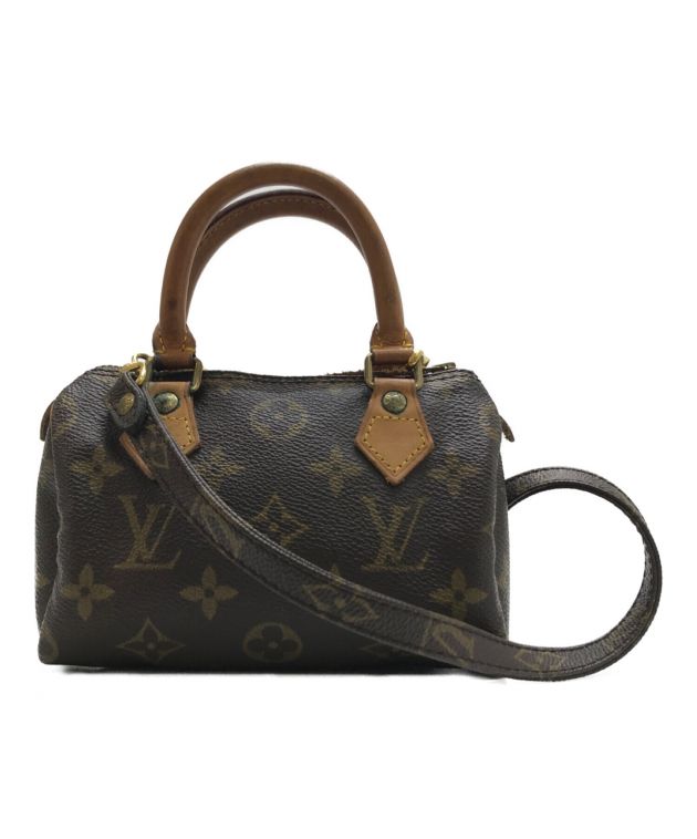 中古・古着通販】LOUIS VUITTON (ルイ ヴィトン) ミニスピーディ 2WAYショルダーバッグ ブラウン｜ブランド・古着通販  トレファク公式【TREFAC FASHION】スマホサイト