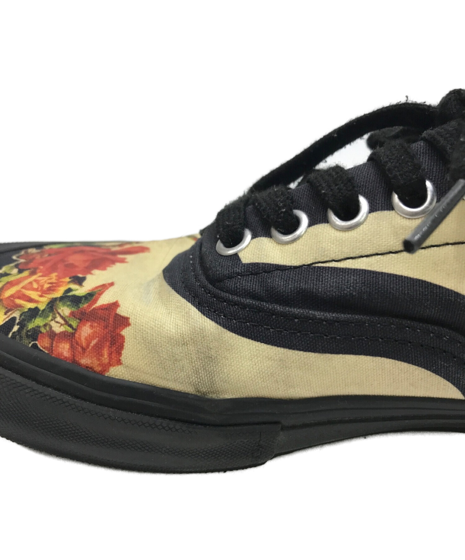 VANS (バンズ) SUPREME (シュプリーム) Jean Paul GAULTIER (ジャンポールゴルチェ) Floral Print  ERA PRO（フラワープリント エラ プロ） ベージュ×ブラック サイズ:26.5cm