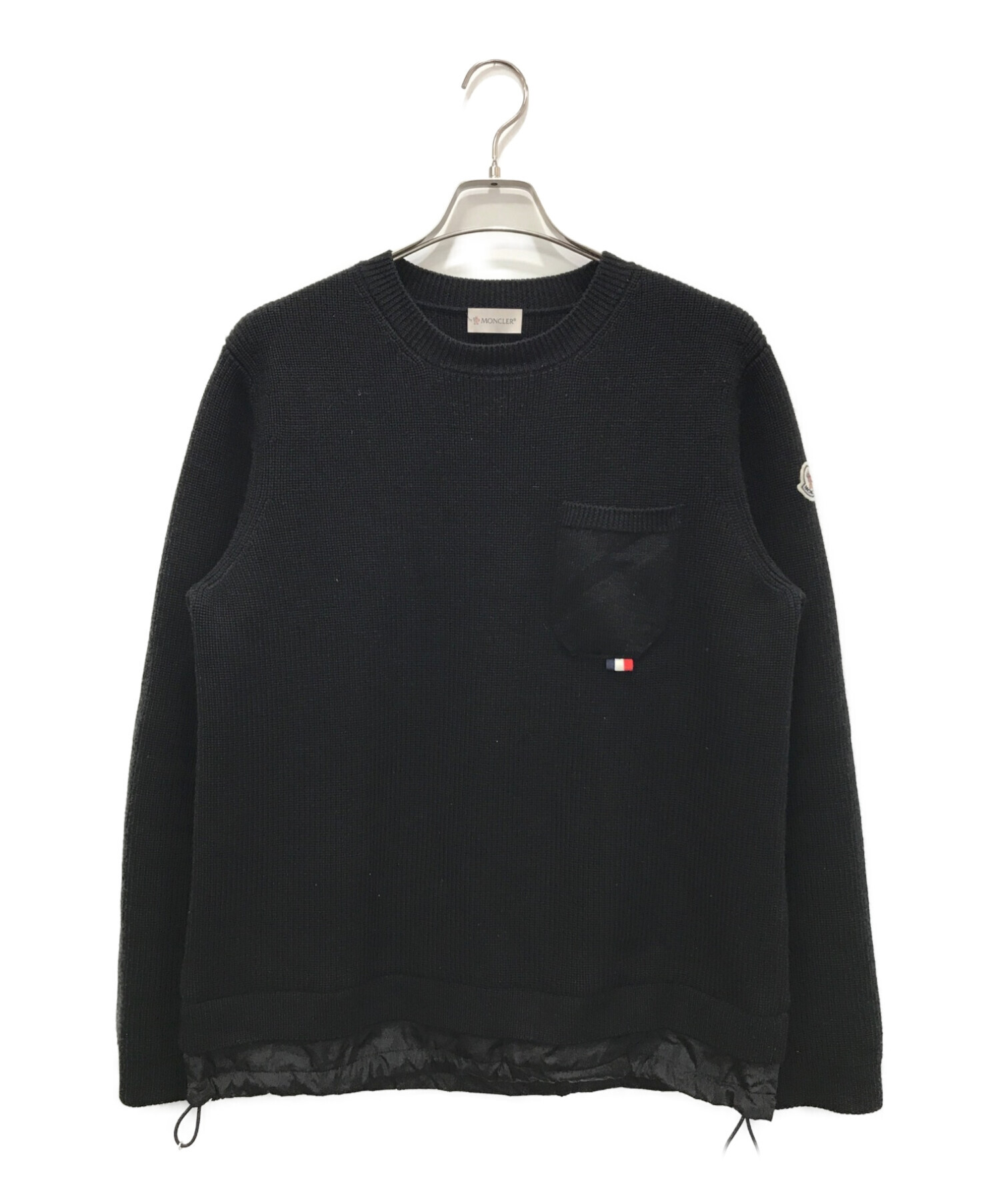 中古・古着通販】MONCLER (モンクレール) MAGLIONE TRICOT GIROCOLLO ブラック サイズ:M｜ブランド・古着通販  トレファク公式【TREFAC FASHION】スマホサイト