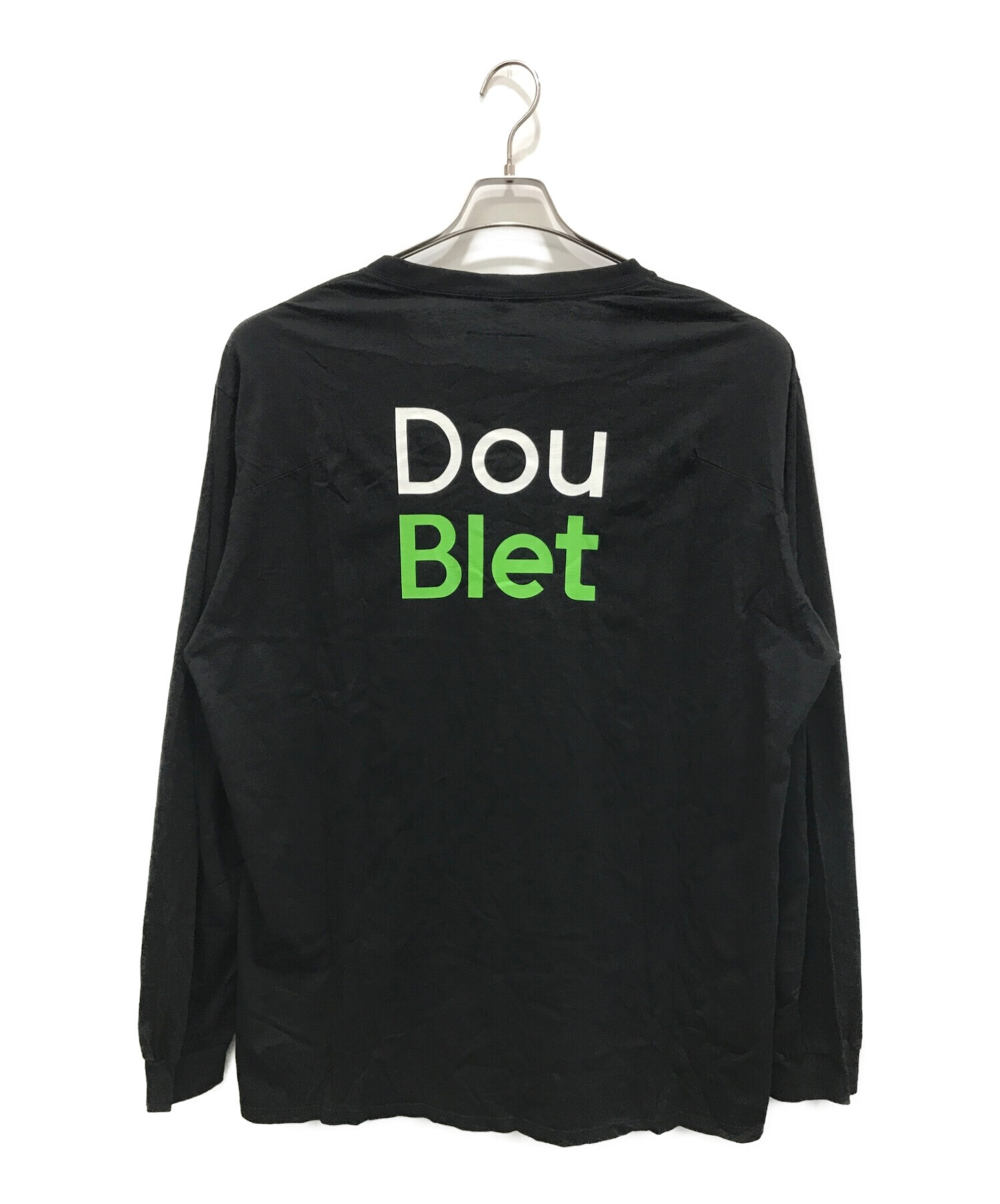 doublet (ダブレット) uber eats TEE ブラック サイズ:L