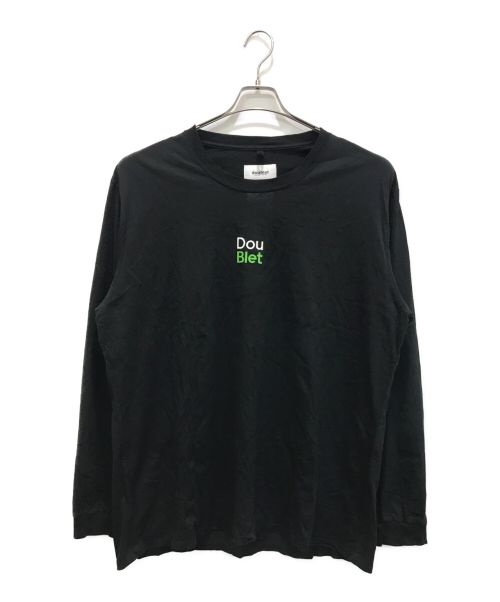 【中古・古着通販】doublet (ダブレット) uber eats TEE ブラック サイズ:L｜ブランド・古着通販 トレファク公式【TREFAC  FASHION】スマホサイト