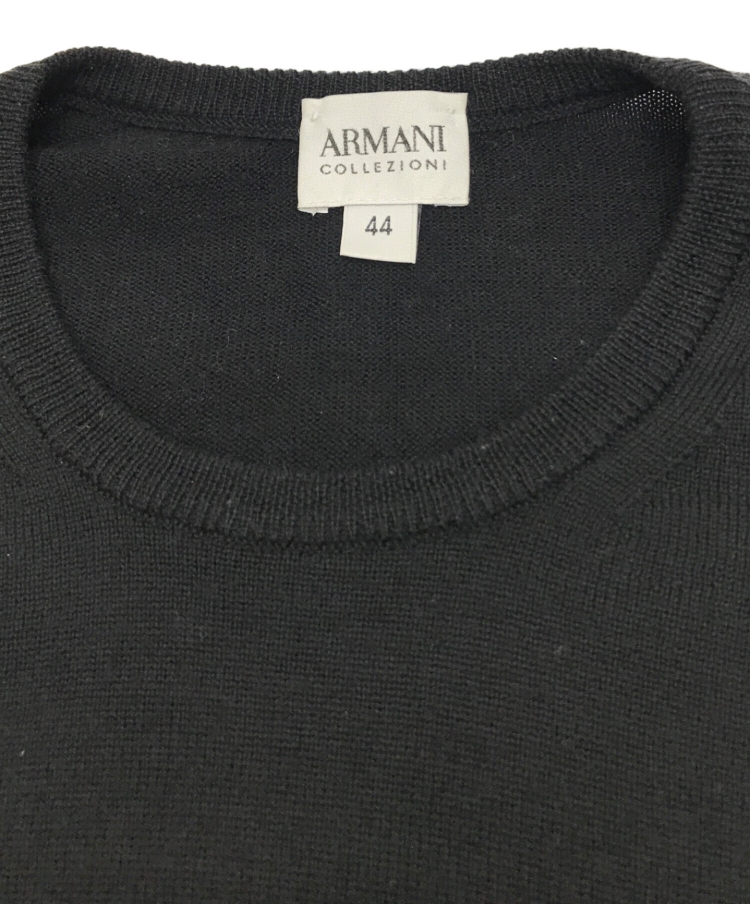 ARMANI COLLEZIONI (アルマーニ コレツィオーニ) ニット ブラック サイズ:44