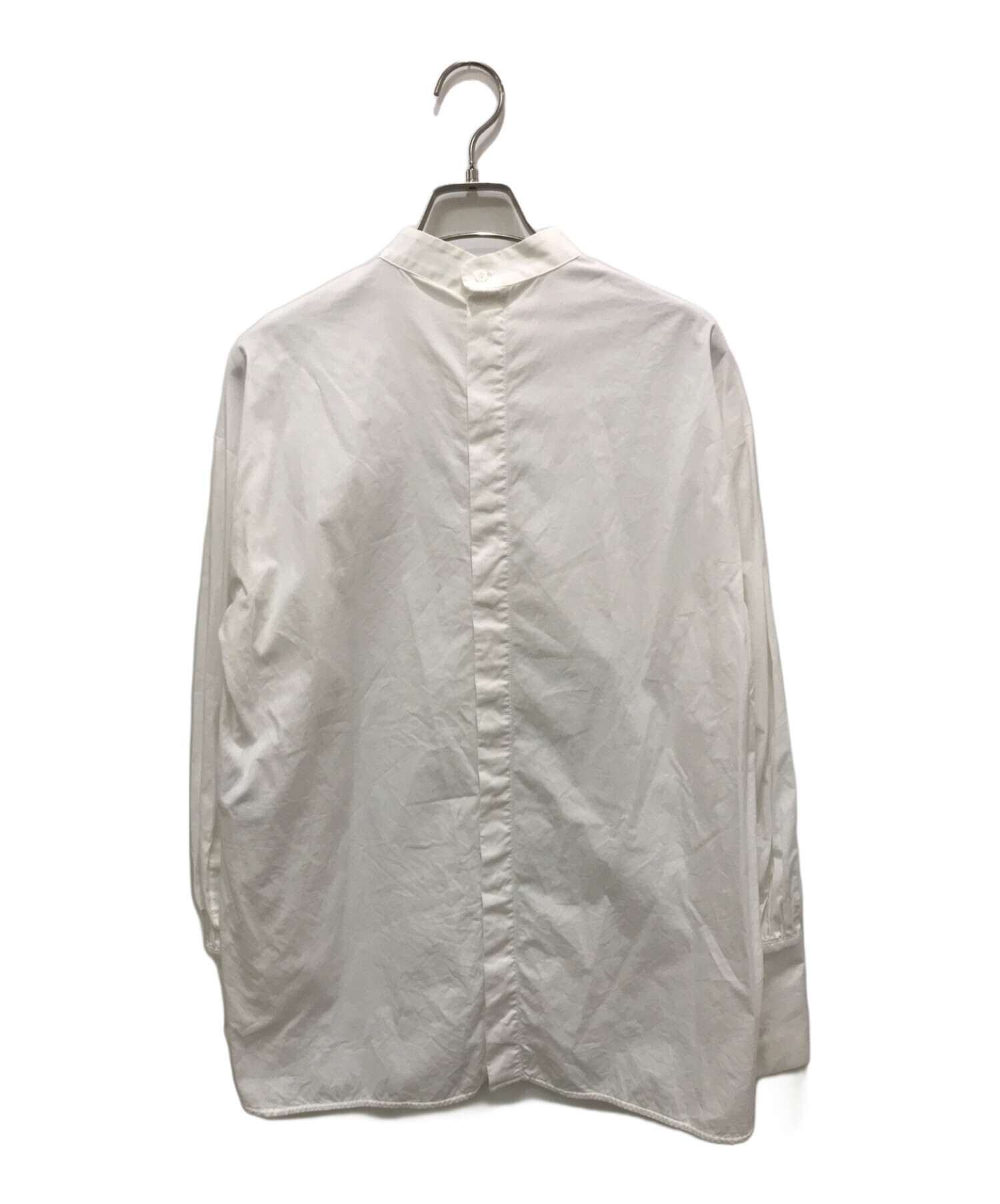 ENFOLD (エンフォルド) スタンドカラーシャツ ホワイト サイズ:38