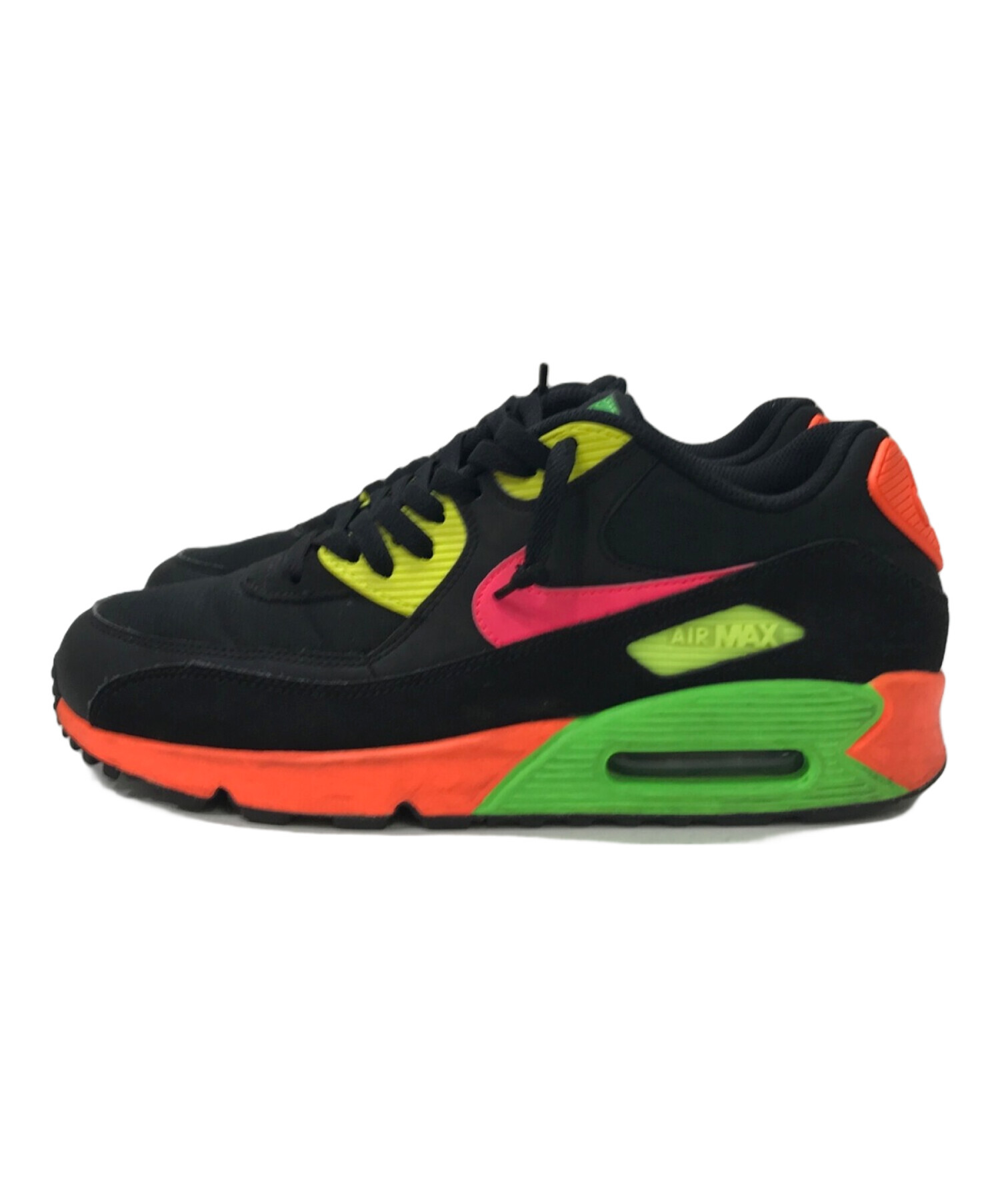 中古・古着通販】NIKE (ナイキ) AIR MAX 90 NEON ブラック サイズ:27.5 ...