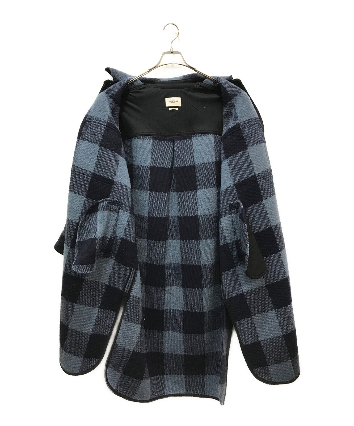 中古・古着通販】ISABEL MARANT ETOILE (イザベルマランエトワール) FONTIZI チェックロングシャツコート  ネイビー｜ブランド・古着通販 トレファク公式【TREFAC FASHION】スマホサイト