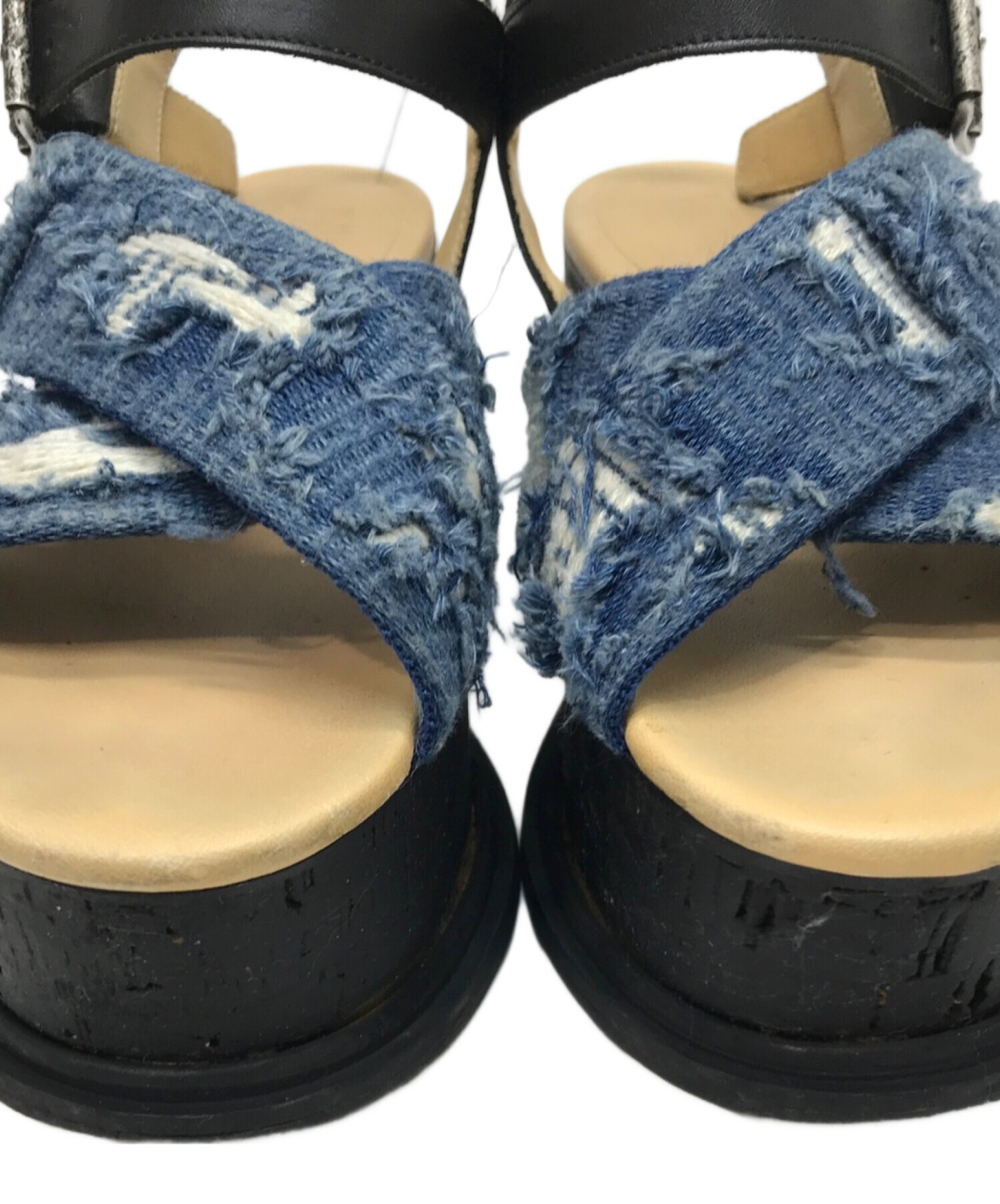 中古・古着通販】MM6 Maison Margiela (エムエムシックス メゾンマルジェラ) デニムサンダル インディゴ  サイズ:36｜ブランド・古着通販 トレファク公式【TREFAC FASHION】スマホサイト