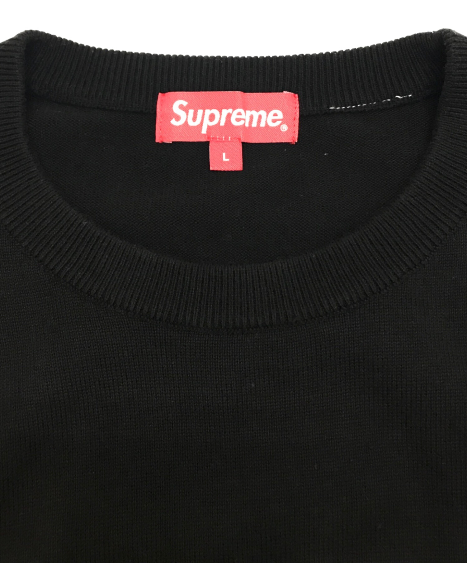 中古・古着通販】SUPREME (シュプリーム) Split Logo Pullover ブラック サイズ:L｜ブランド・古着通販  トレファク公式【TREFAC FASHION】スマホサイト