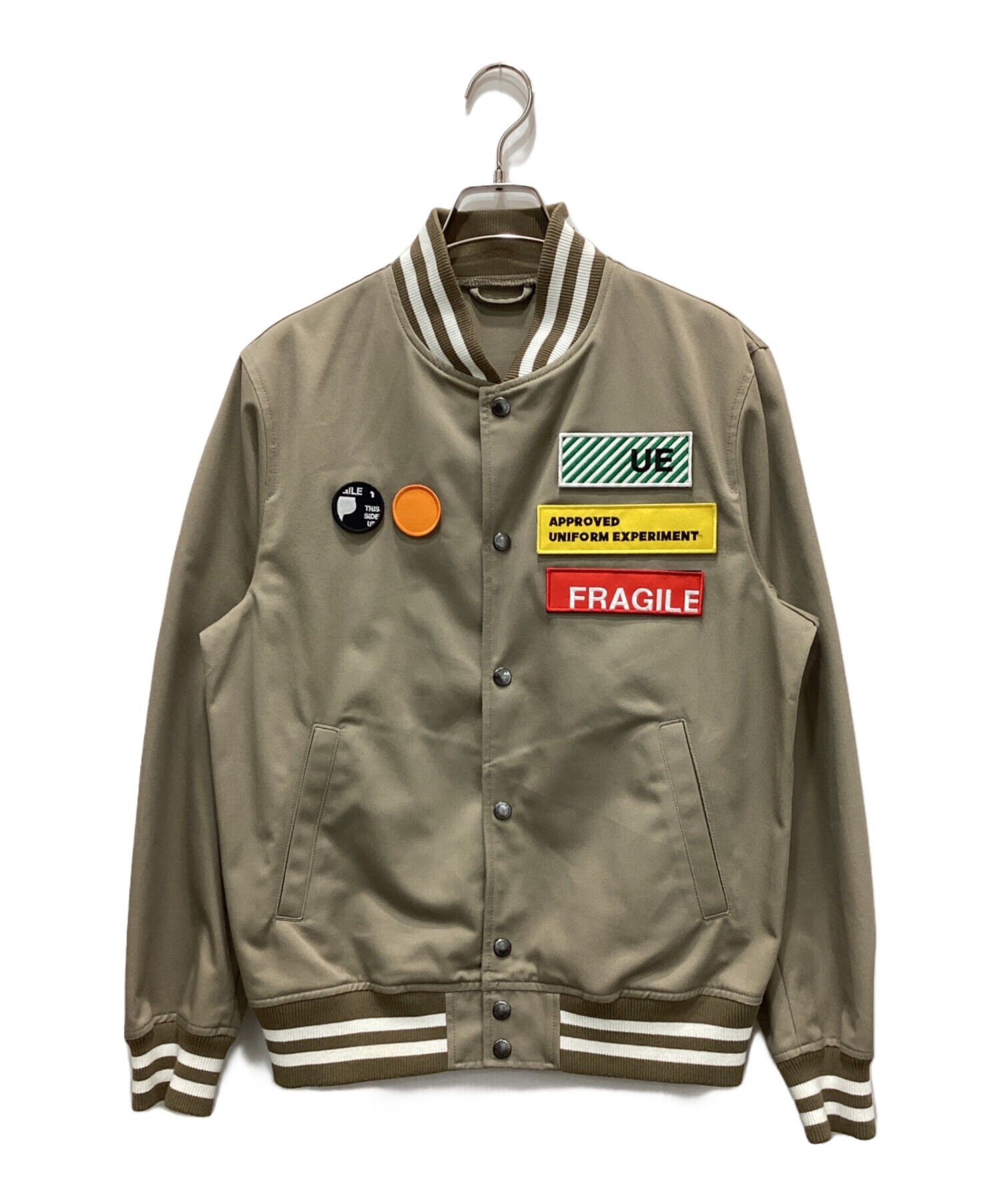 中古・古着通販】uniform experiment (ユニフォームエクスペリメント) STADIUM BLOUSON ベージュ  サイズ:1｜ブランド・古着通販 トレファク公式【TREFAC FASHION】スマホサイト