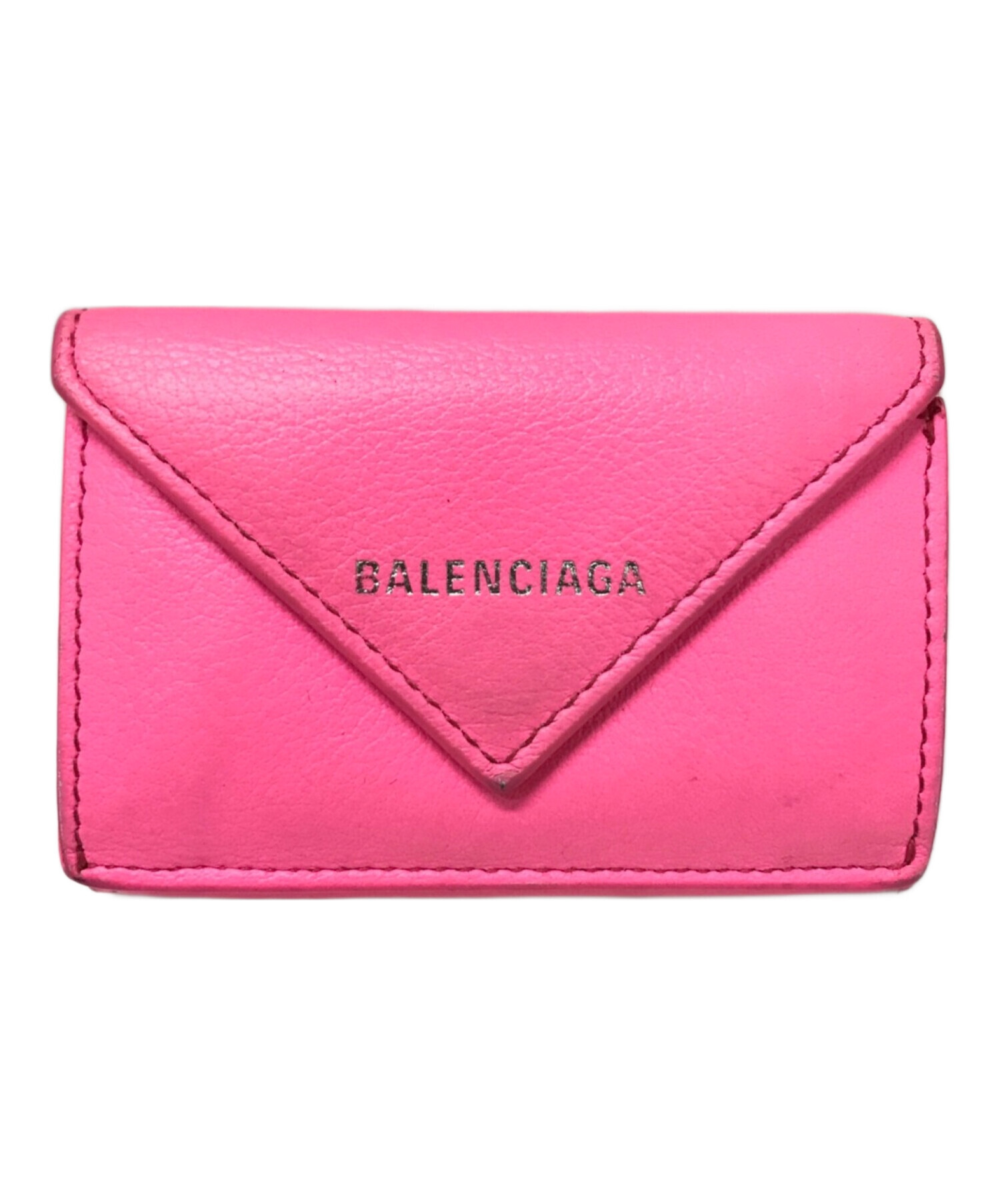 中古・古着通販】BALENCIAGA (バレンシアガ) ペーパーミニウォレット ピンク｜ブランド・古着通販 トレファク公式【TREFAC  FASHION】スマホサイト