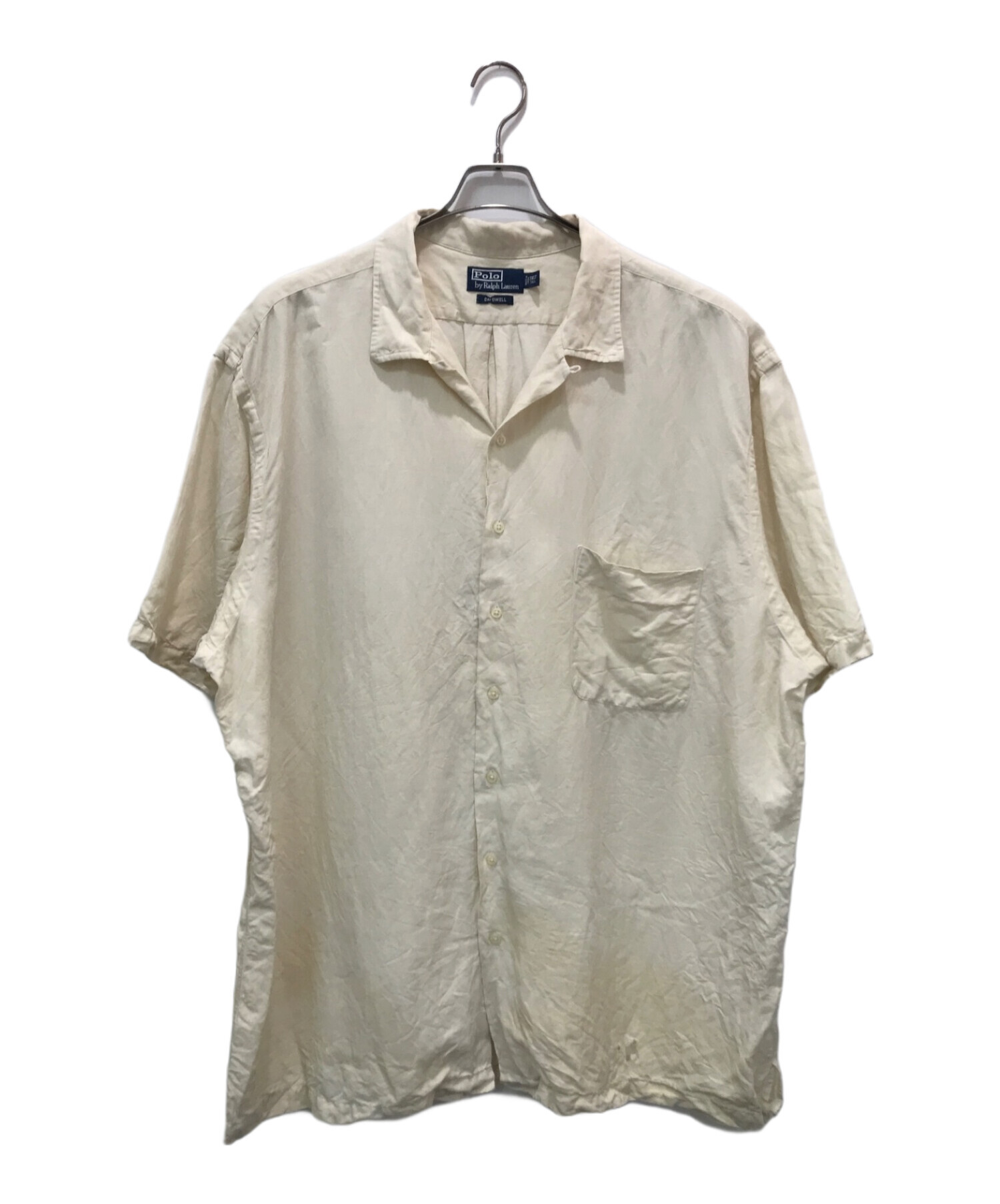 中古・古着通販】POLO RALPH LAUREN (ポロ・ラルフローレン) CALDWELL/リネンシルクオープンカラーシャツ ホワイト  サイズ:3XL-TALL｜ブランド・古着通販 トレファク公式【TREFAC FASHION】スマホサイト